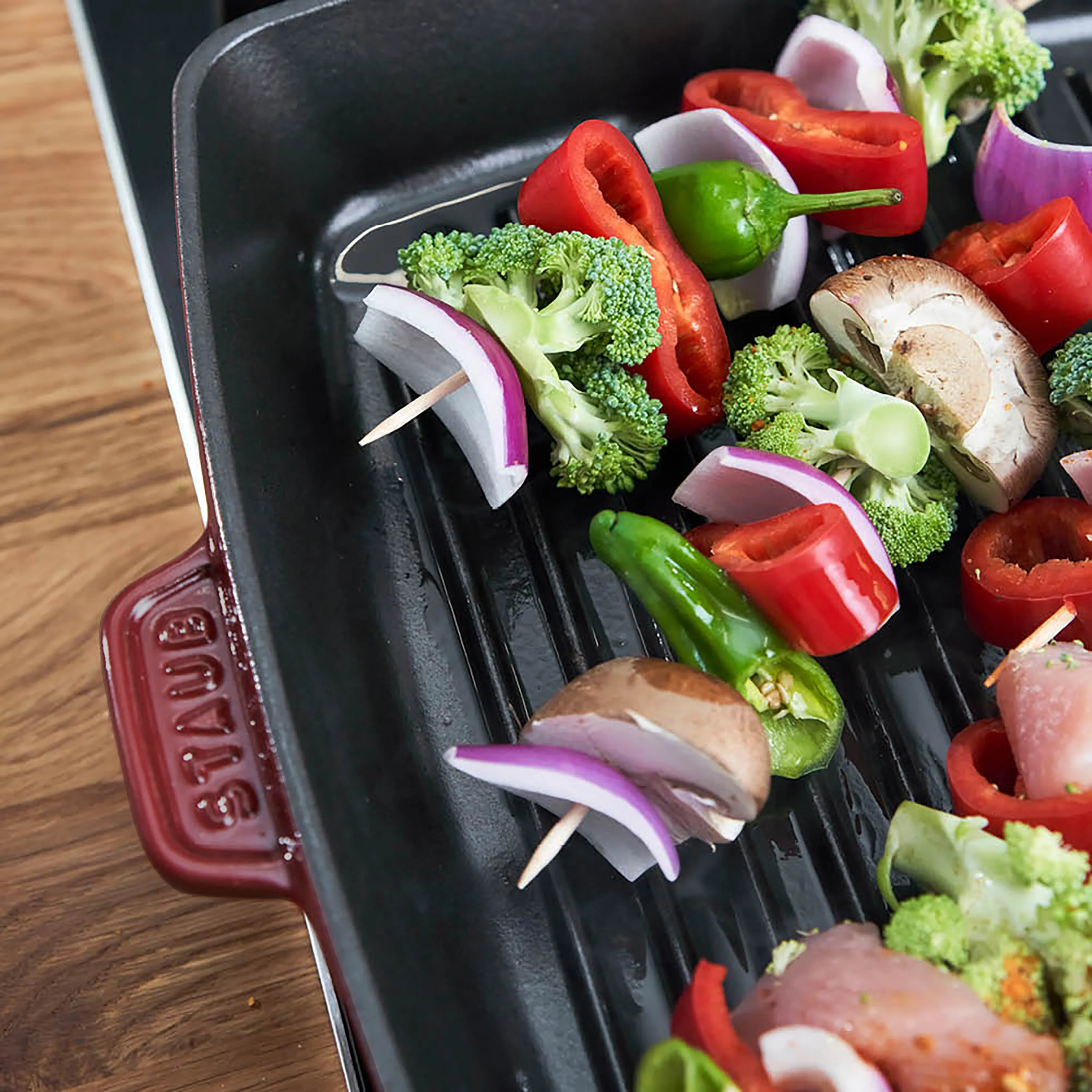 Staub 12" Grenadine Square Grill Pan - Image 4
