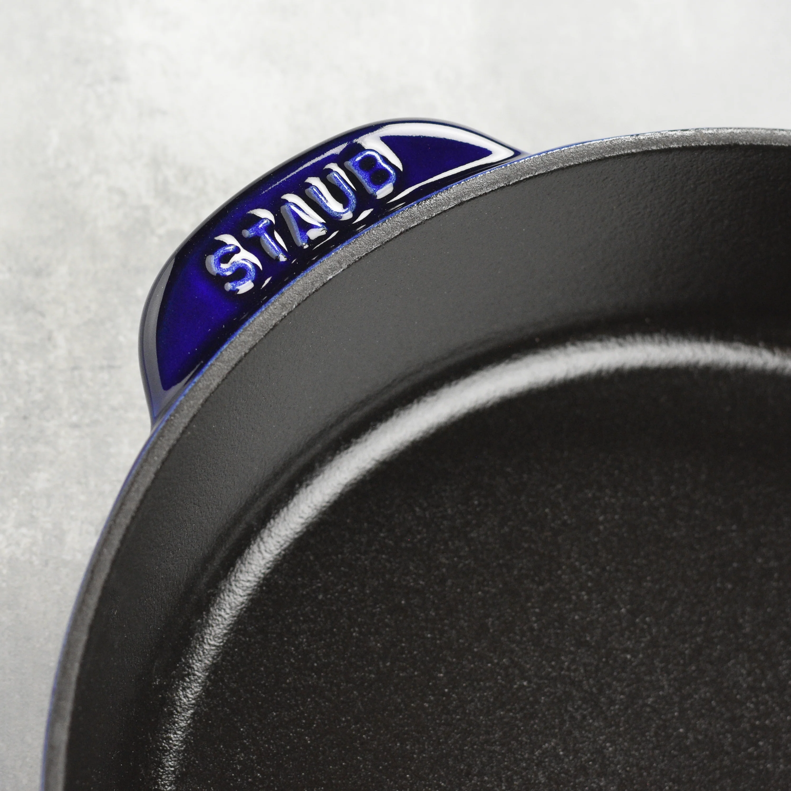 Staub 8.5" Sapphire Blue Cast Iron Deep Traditional Skillet - Image 4