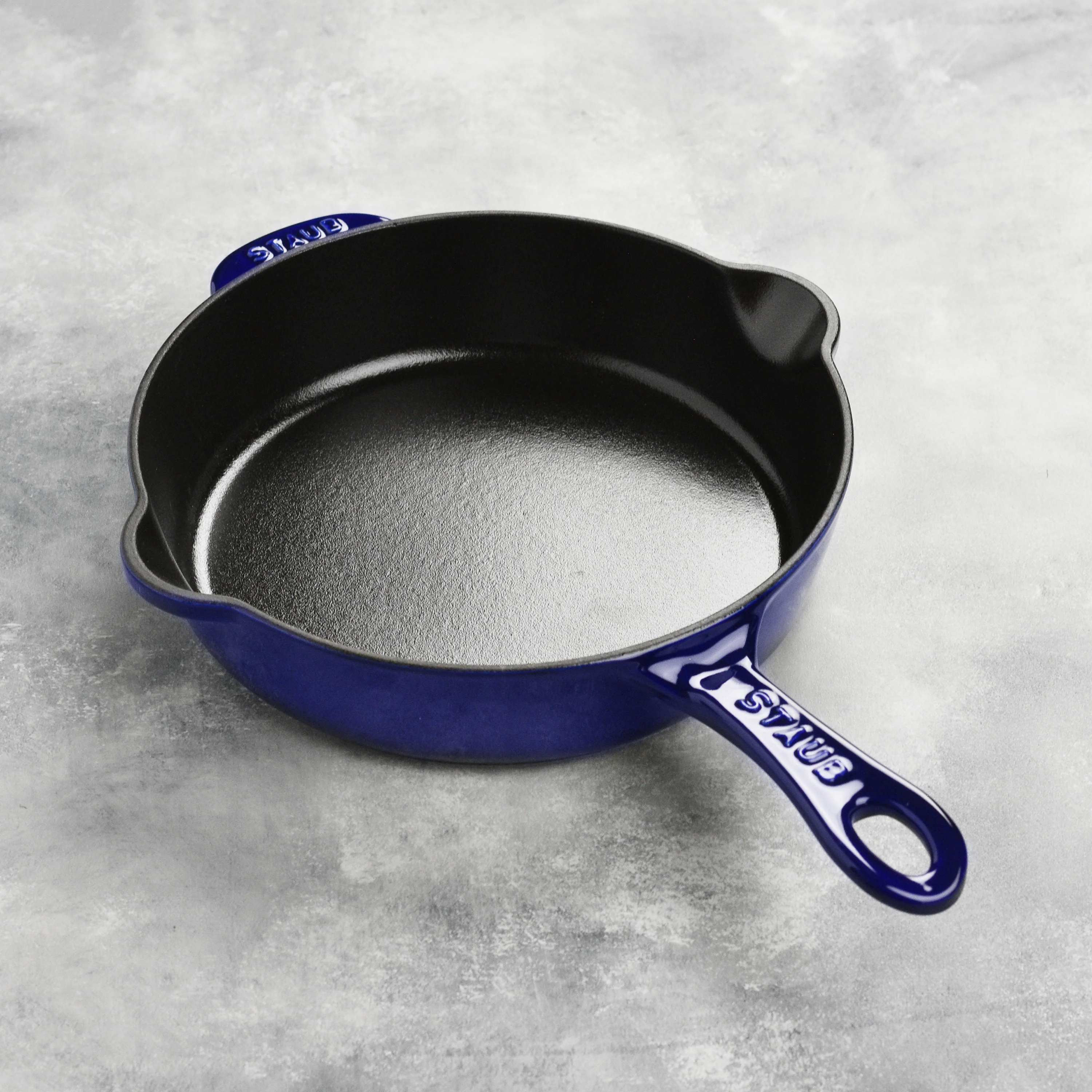 Staub 8.5" Sapphire Blue Cast Iron Deep Traditional Skillet - Image 5