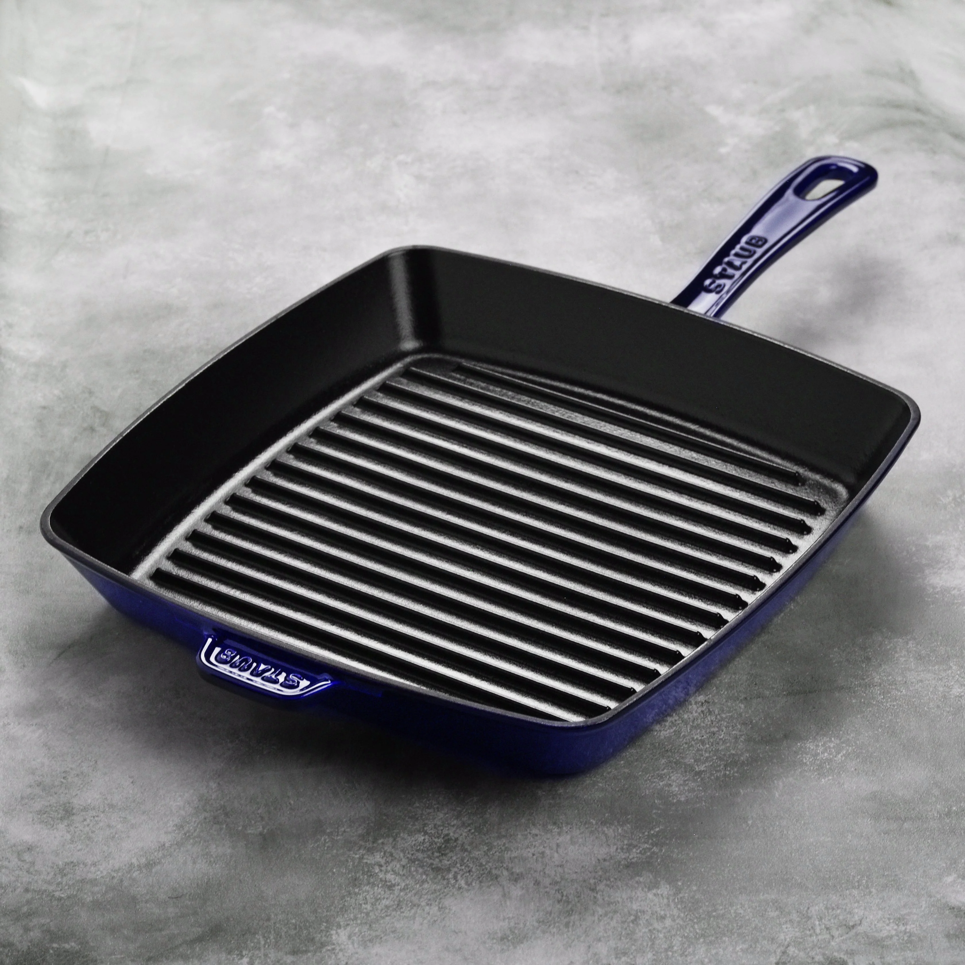 Staub 12" Sapphire Blue Square Grill Pan - Image 5