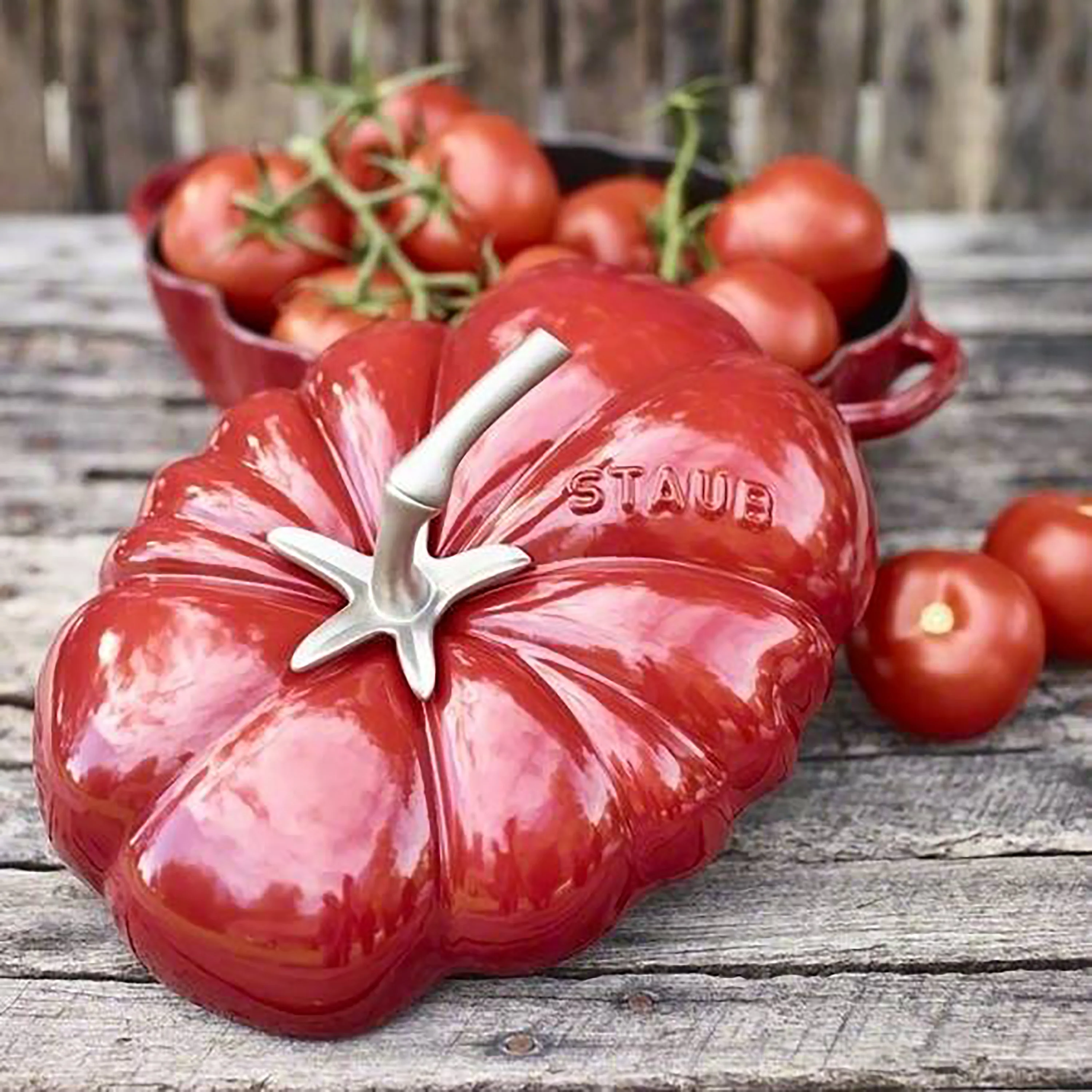 Staub 3-quart Cherry Red Cast Iron Tomato Cocotte - Image 7