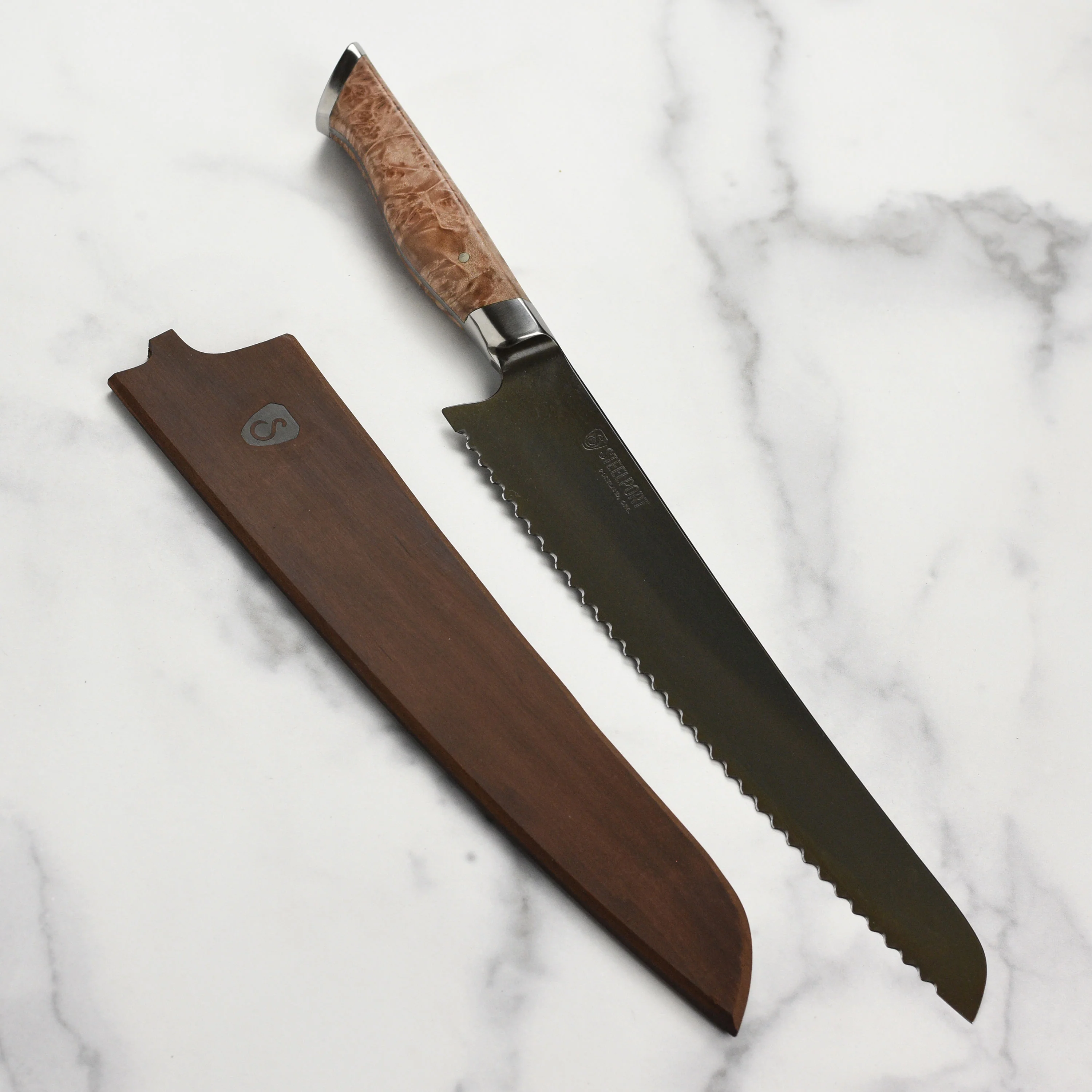 Steelport Oregon Maple Magnetic Sheath for 10" Bread & Slicing Knives - Image 6