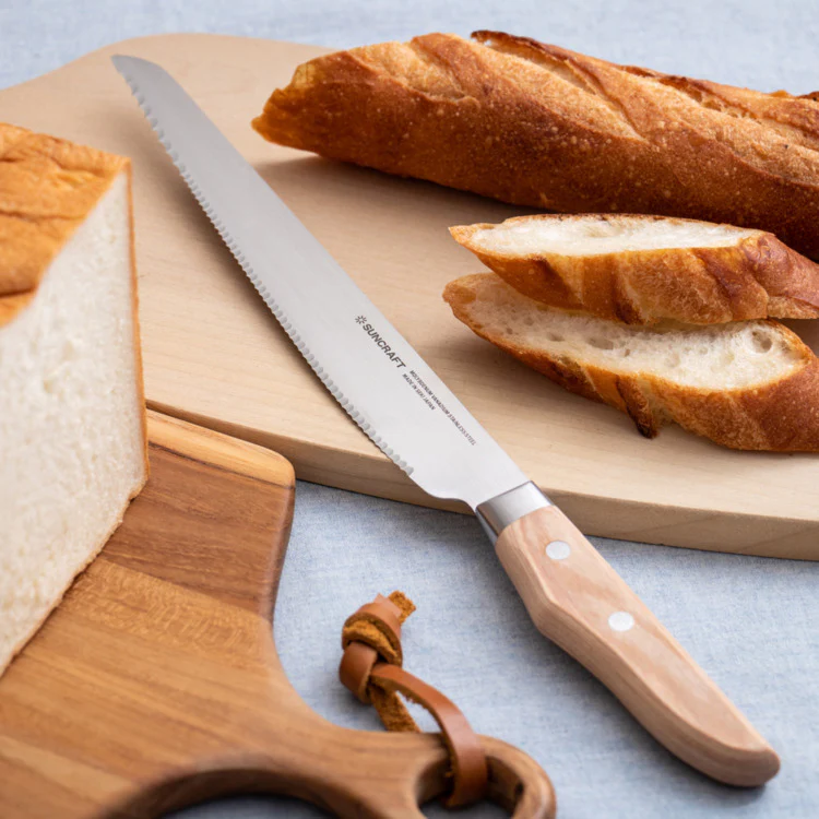 Suncraft Seseragi 8.75" Bread Knife, Left-Handed - Image 7