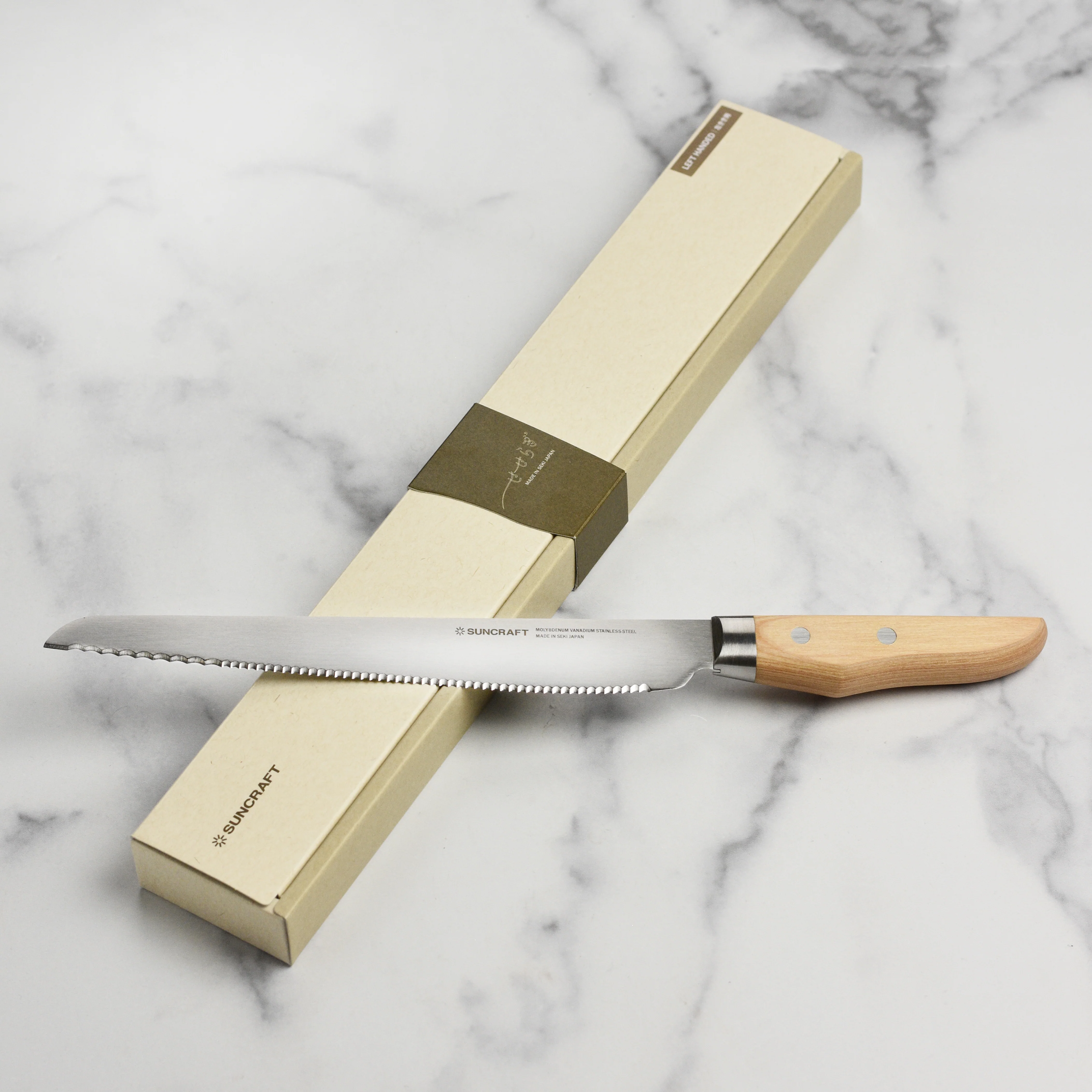 Suncraft Seseragi 8.75" Bread Knife, Left-Handed - Image 9
