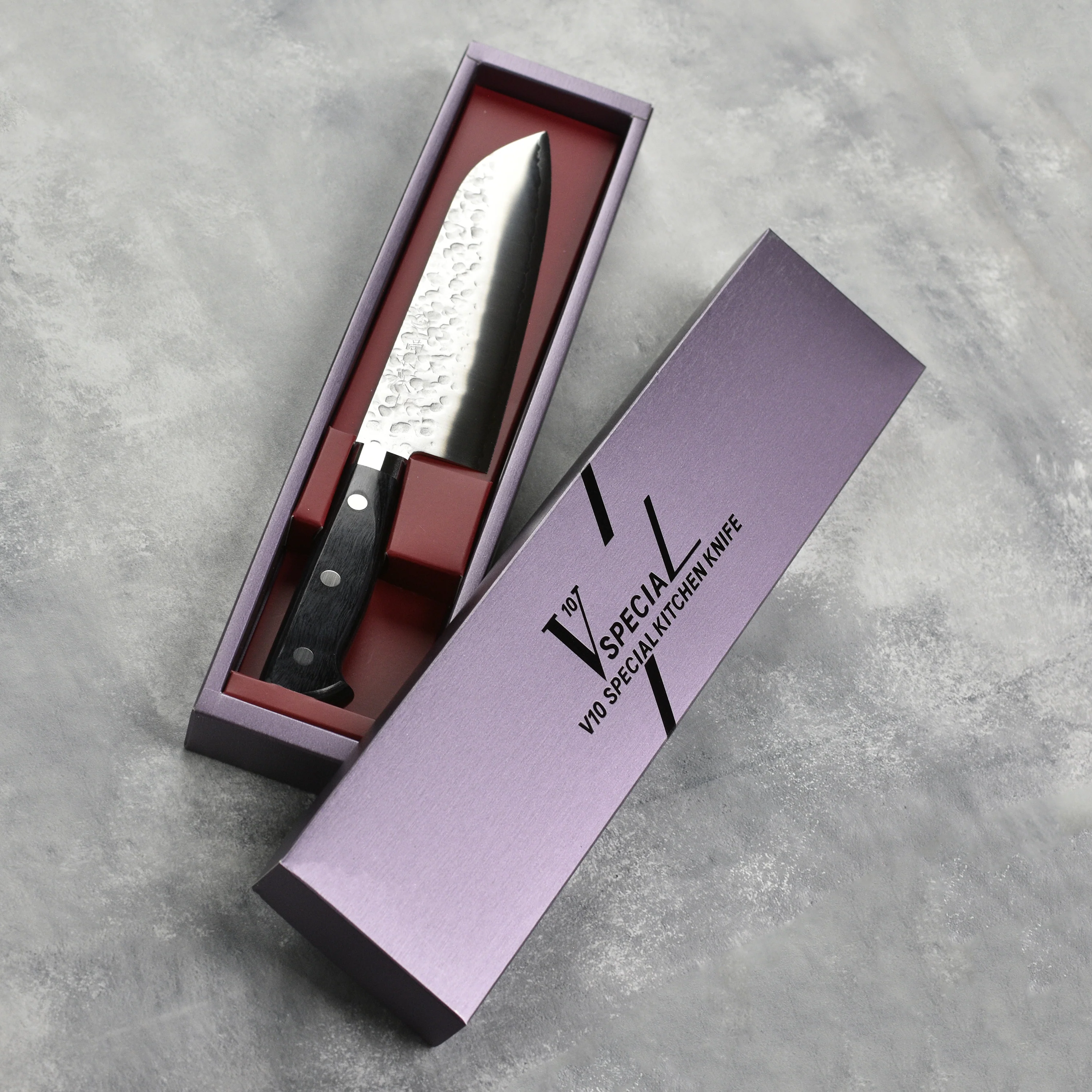 Takamura VG10 Tsuchime 6.7" Santoku - Image 3