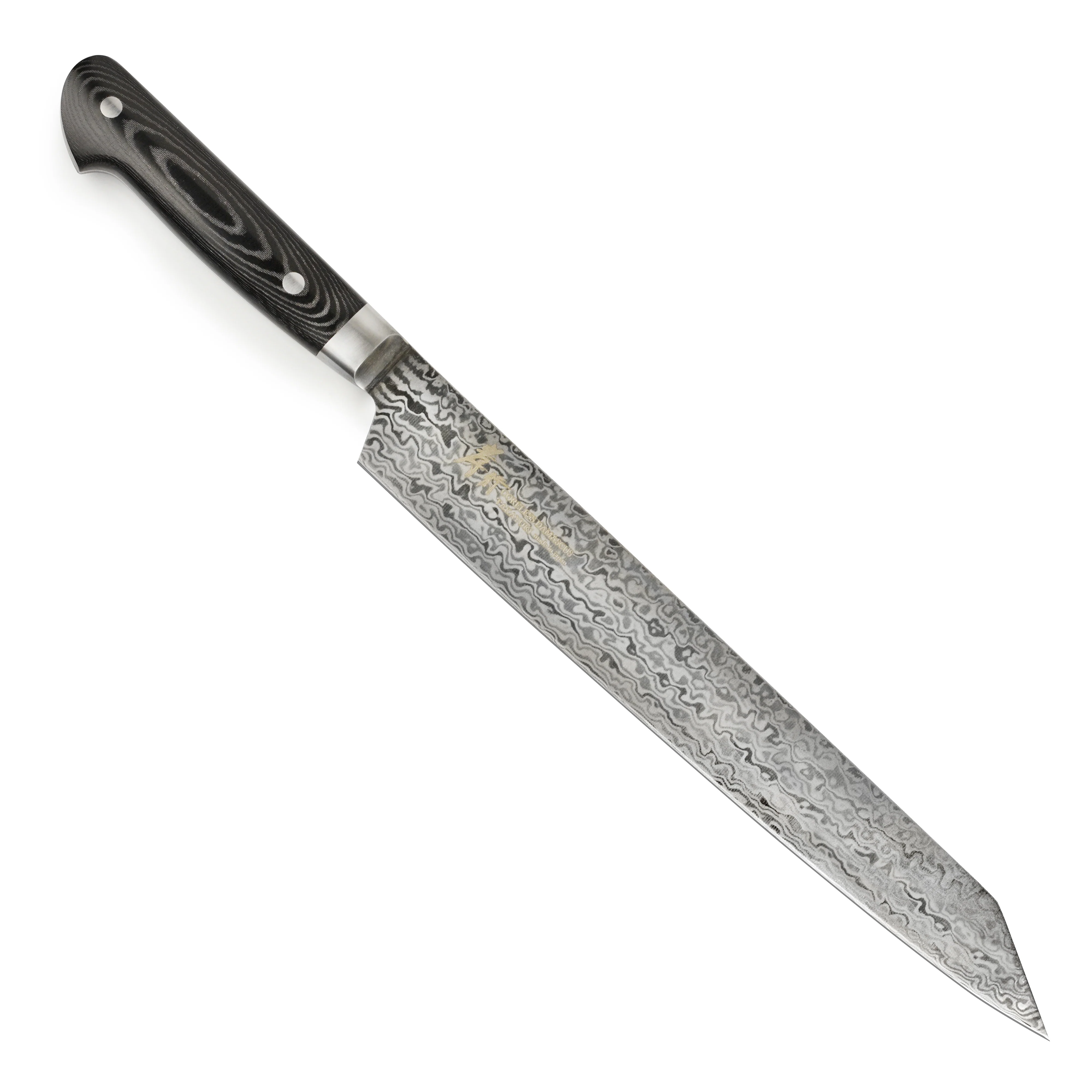 Takayuki Coreless Damascus 10.25" Kengata Sujihiki - Image 7