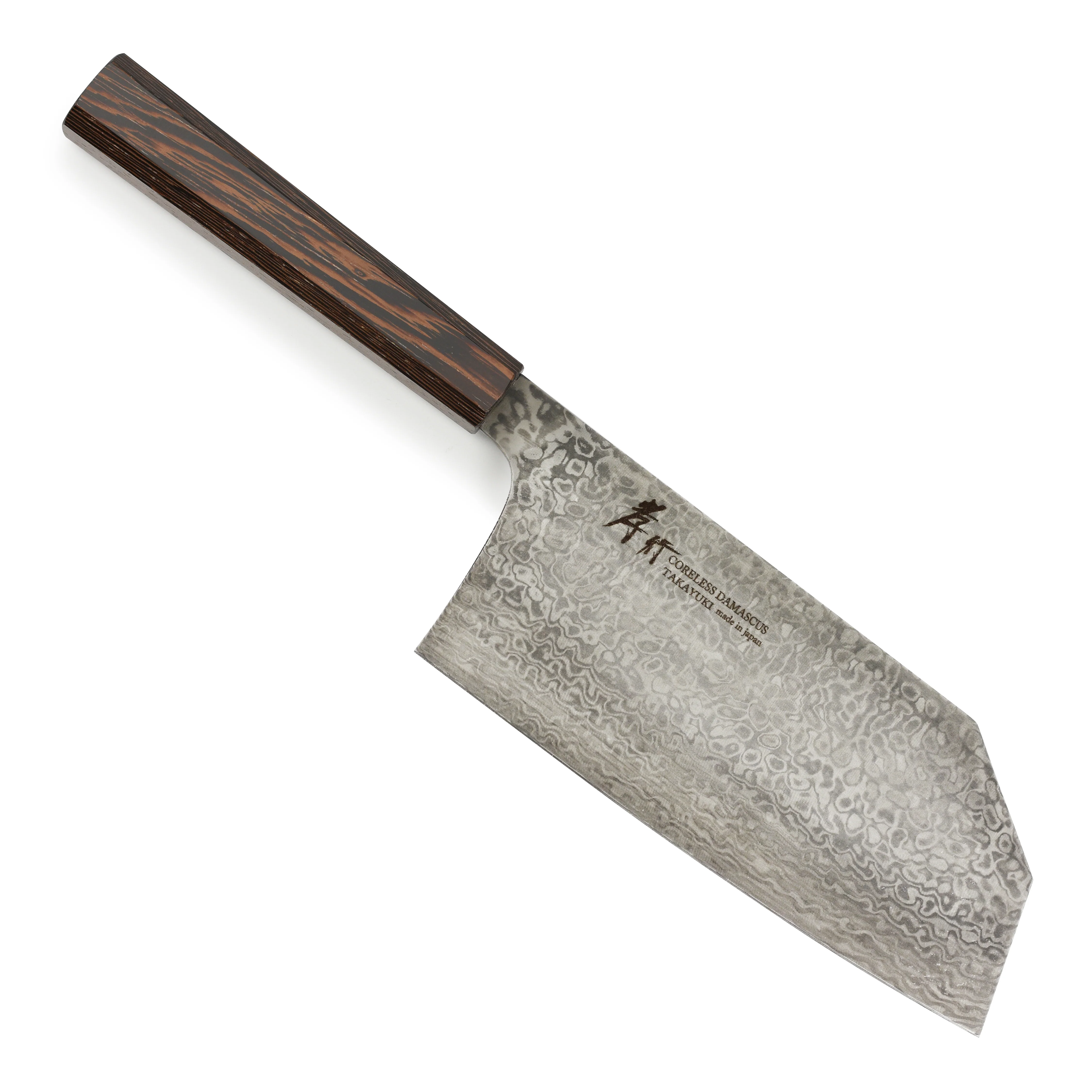 Takayuki Coreless Damascus 7.7" Tall Bunka - Image 4