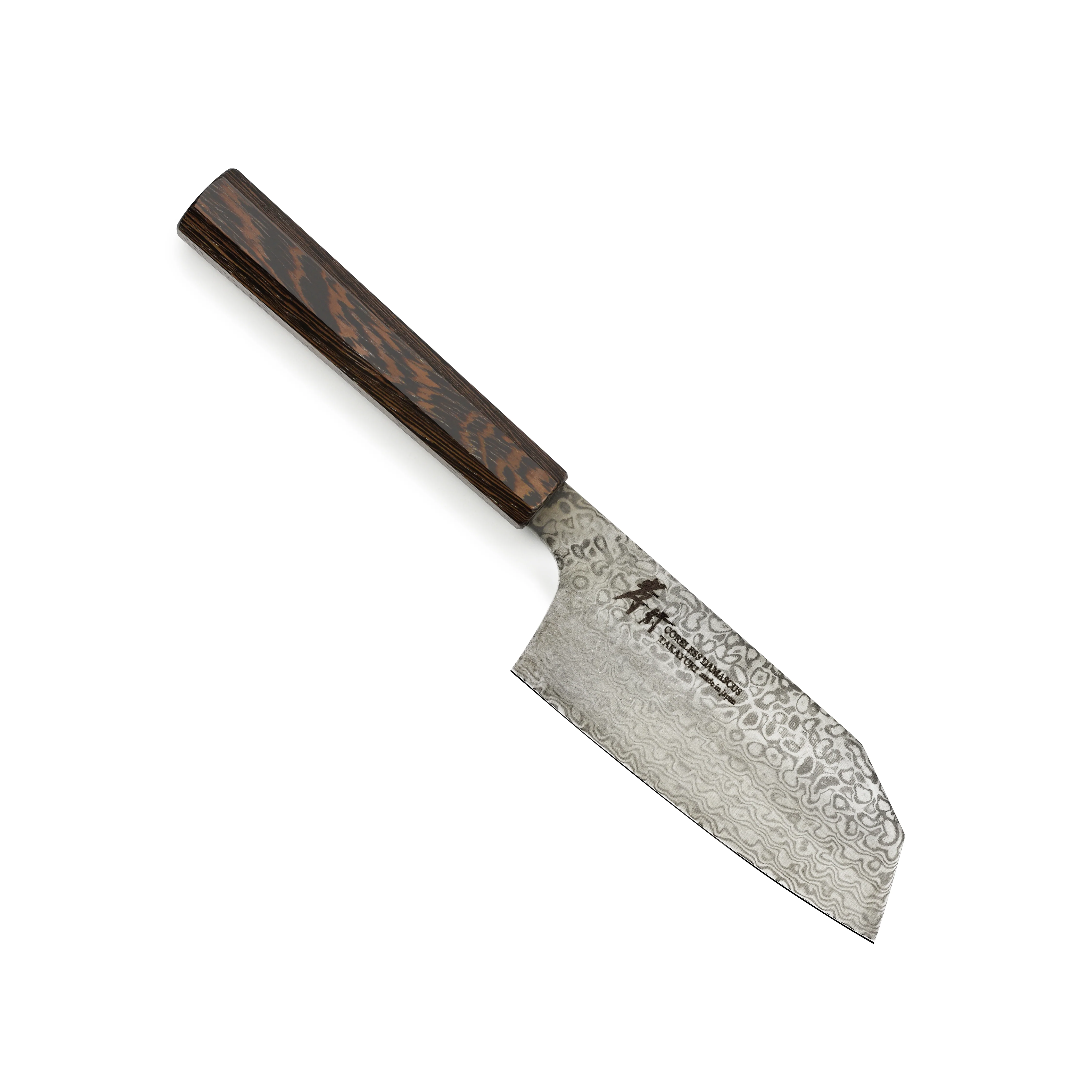 Takayuki Coreless Damascus 5.3" Tall Bunka - Image 4