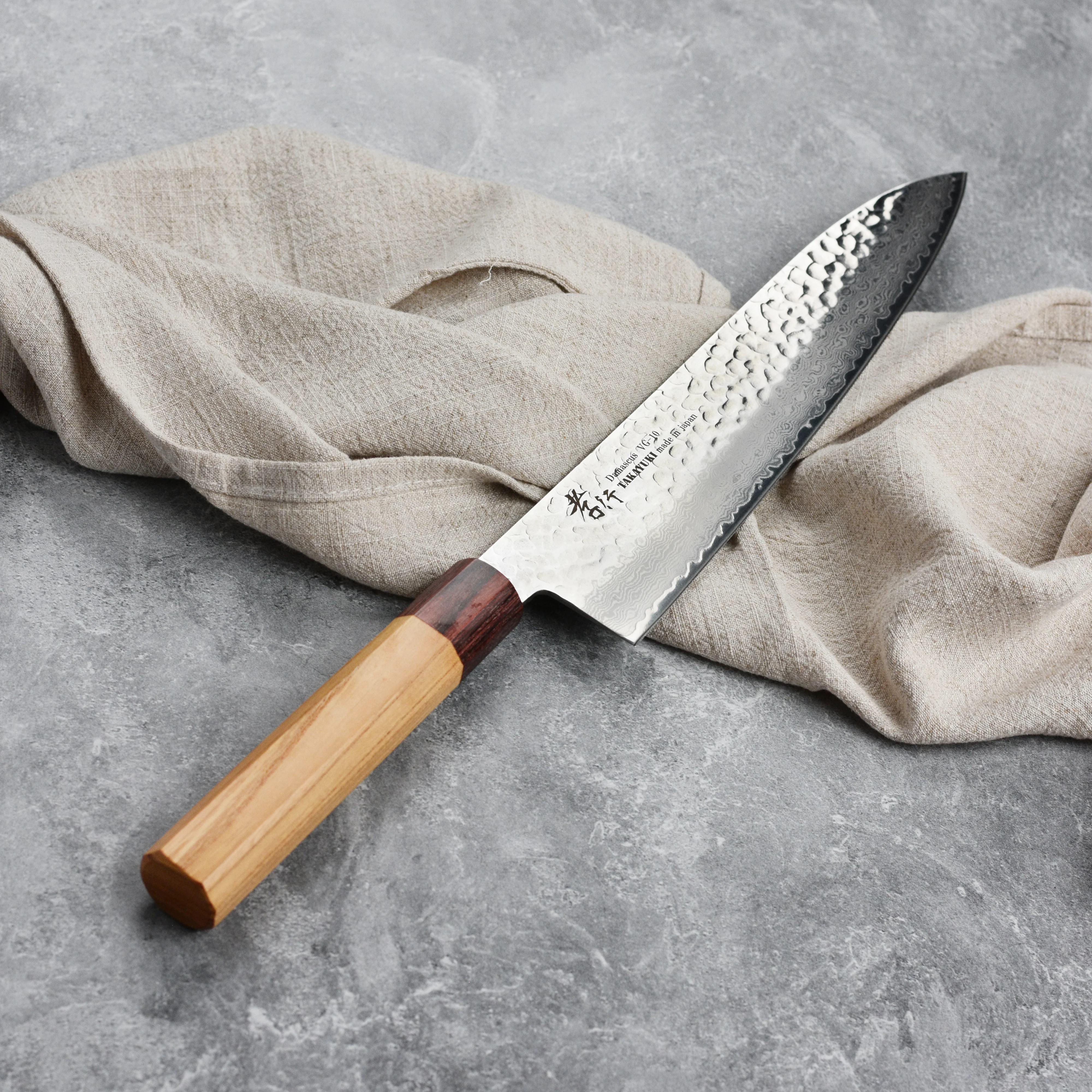 Takayuki Tsuchime Damascus 9.4" Gyuto - Image 8