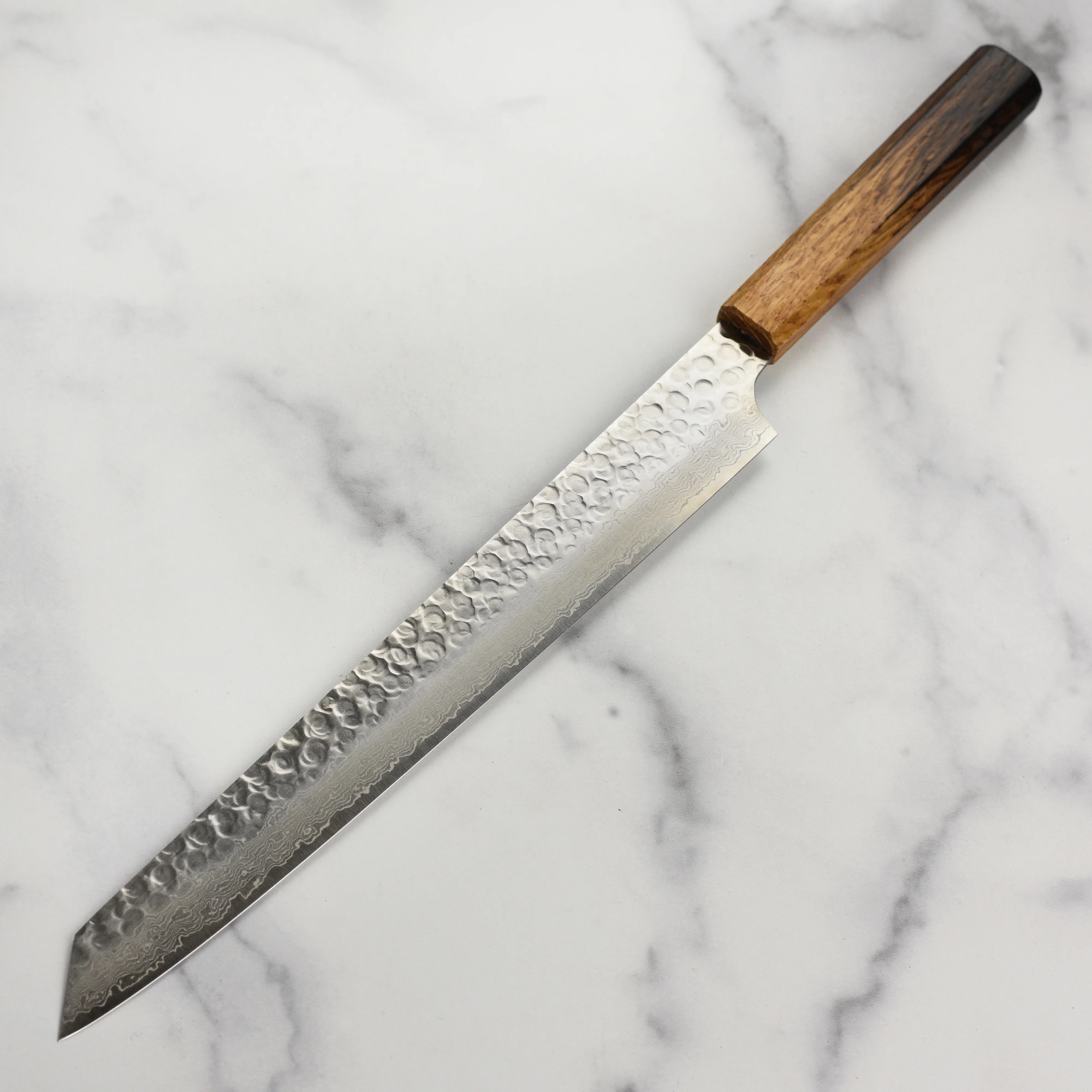 Takayuki Tsuchime Damascus Urushi 11.8" Kengata-Yanagiba - Image 5