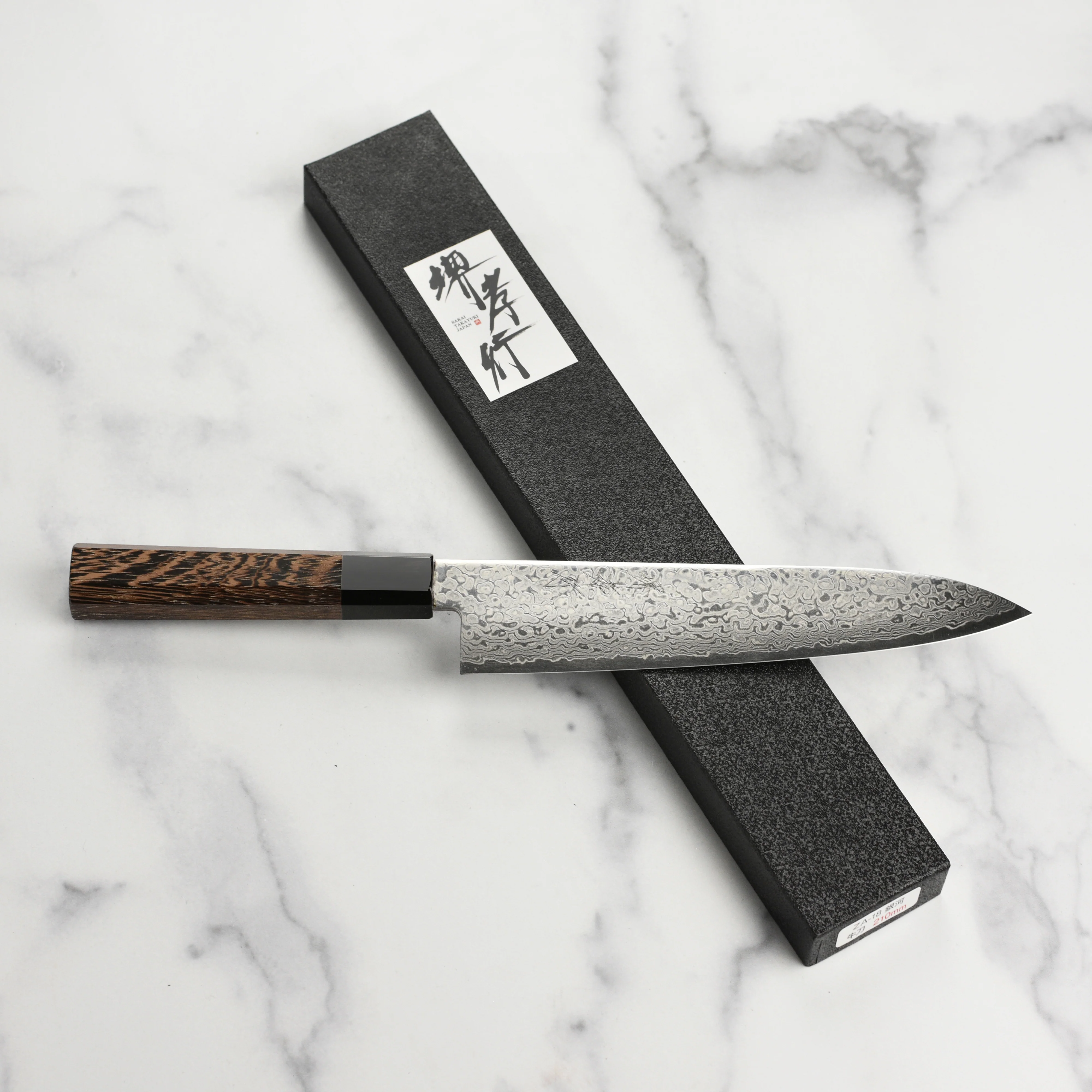 Takayuki Ginga ZA-18 Damascus 8.25" Gyuto - Image 11