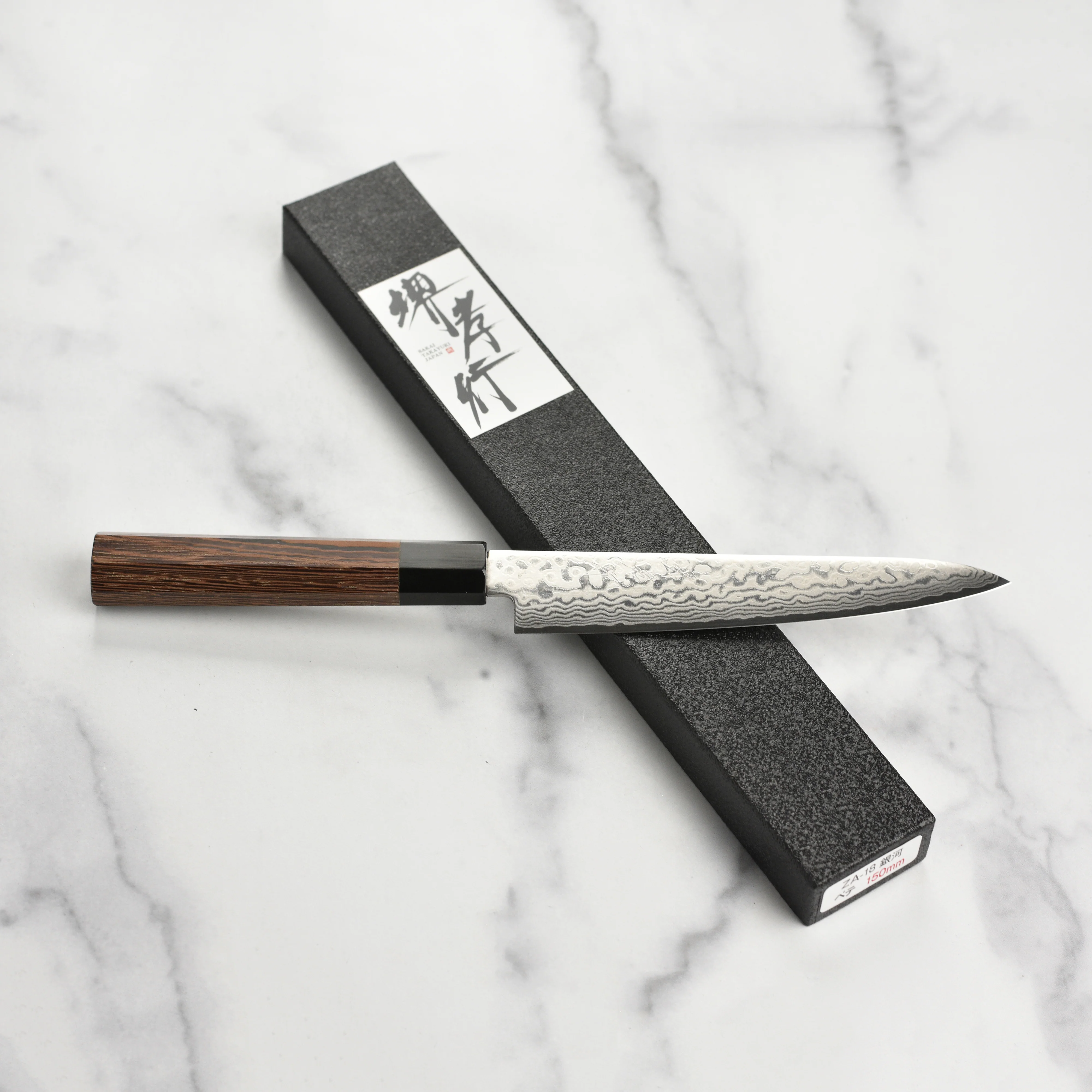 Takayuki Ginga ZA-18 Damascus 5.9" Petty - Image 9