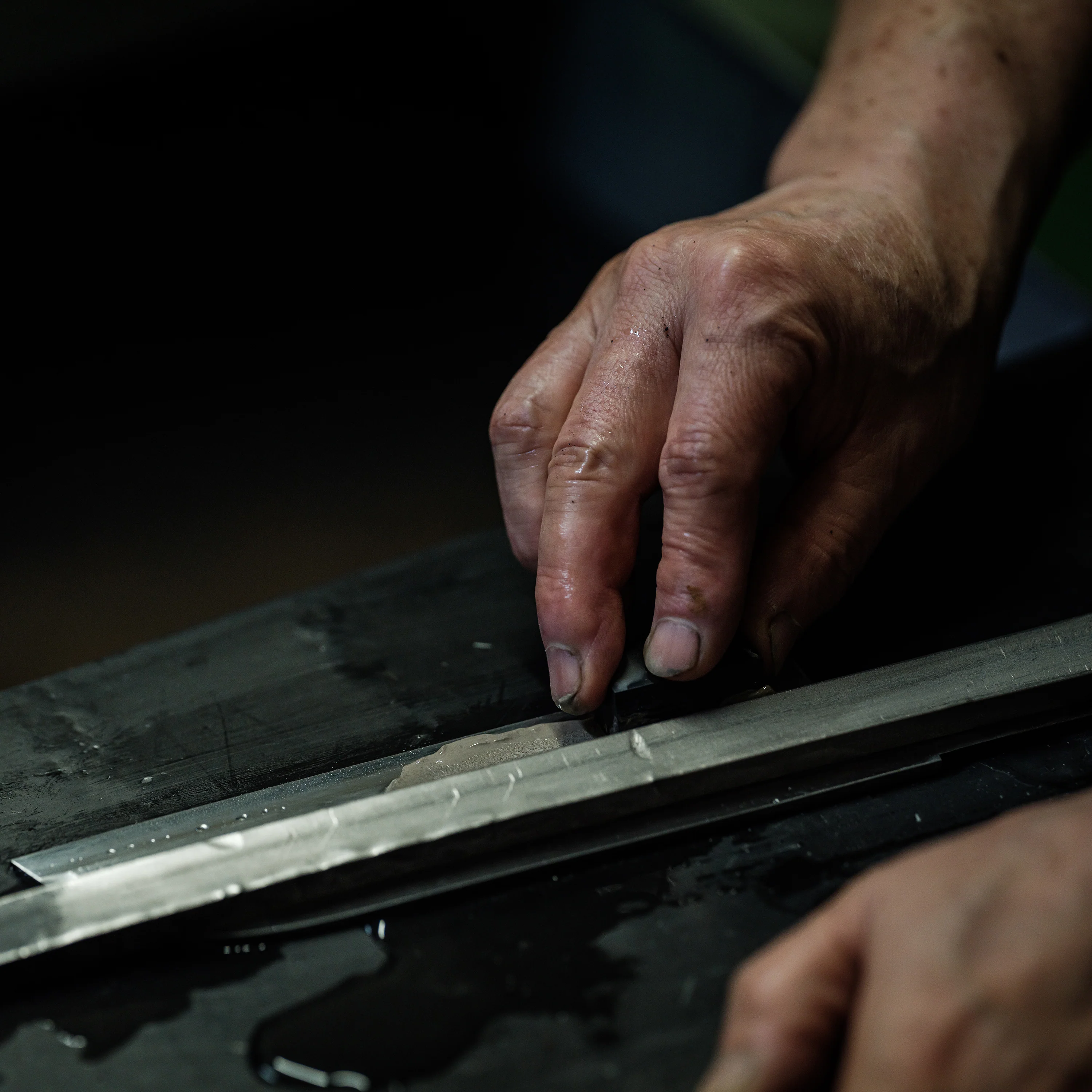 Takayuki Ginsan Nashiji 8.25" Gyuto - Image 13