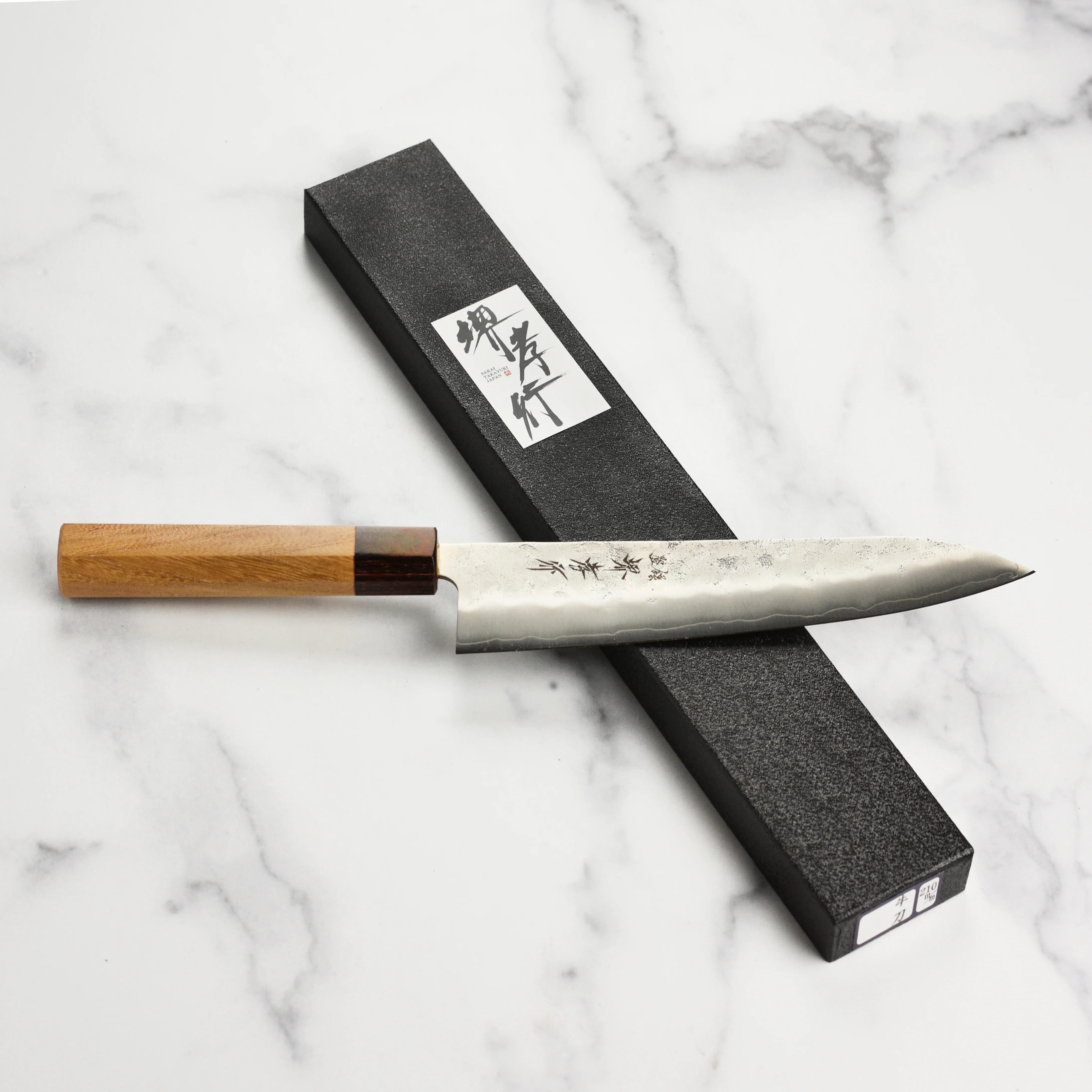 Takayuki Ginsan Nashiji 8.25" Gyuto - Image 9