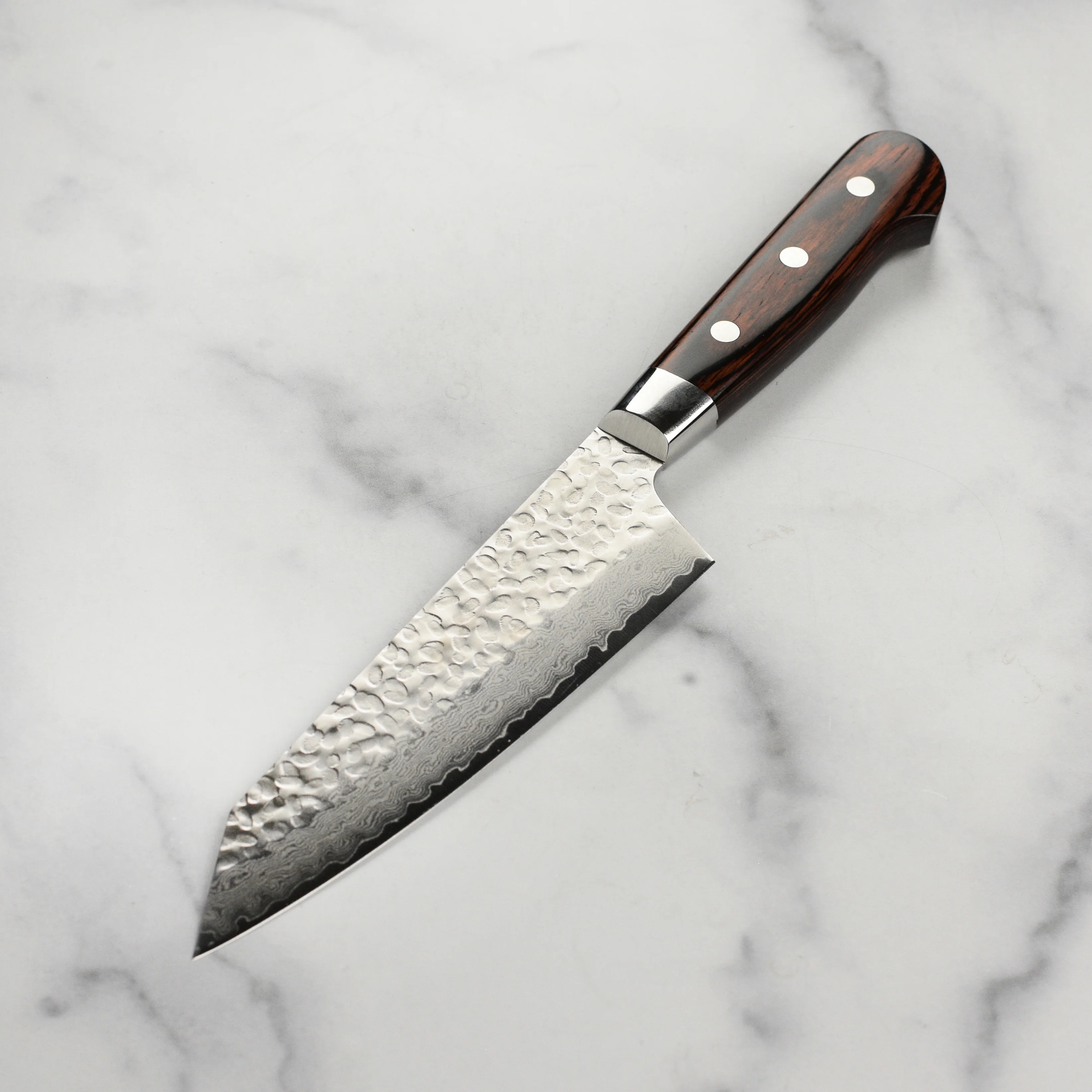 Takayuki Hammered Damascus 6.3" Bunka - Image 10