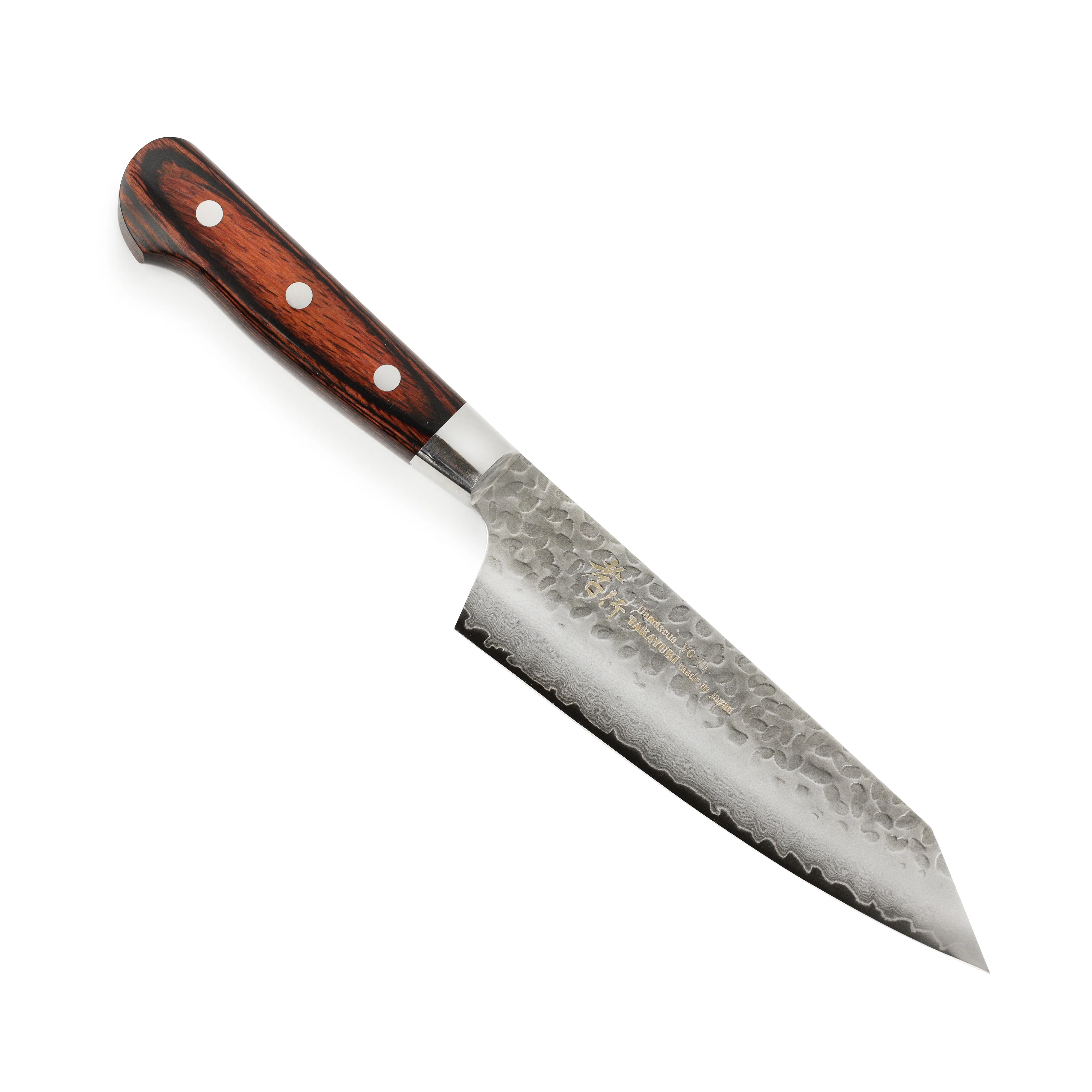 Takayuki Hammered Damascus 6.3" Bunka - Image 7