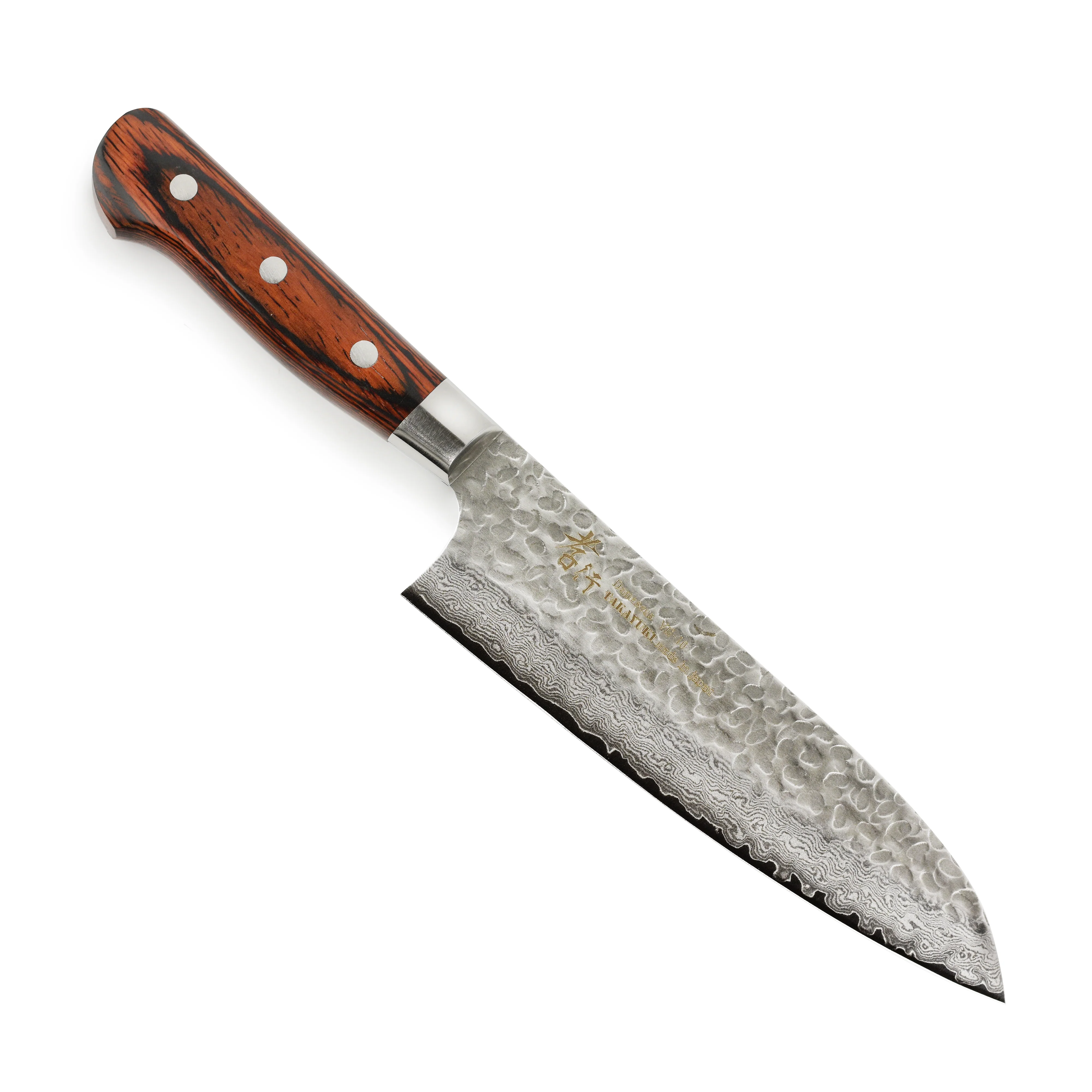 Takayuki Hammered Damascus 7" Santoku - Image 7