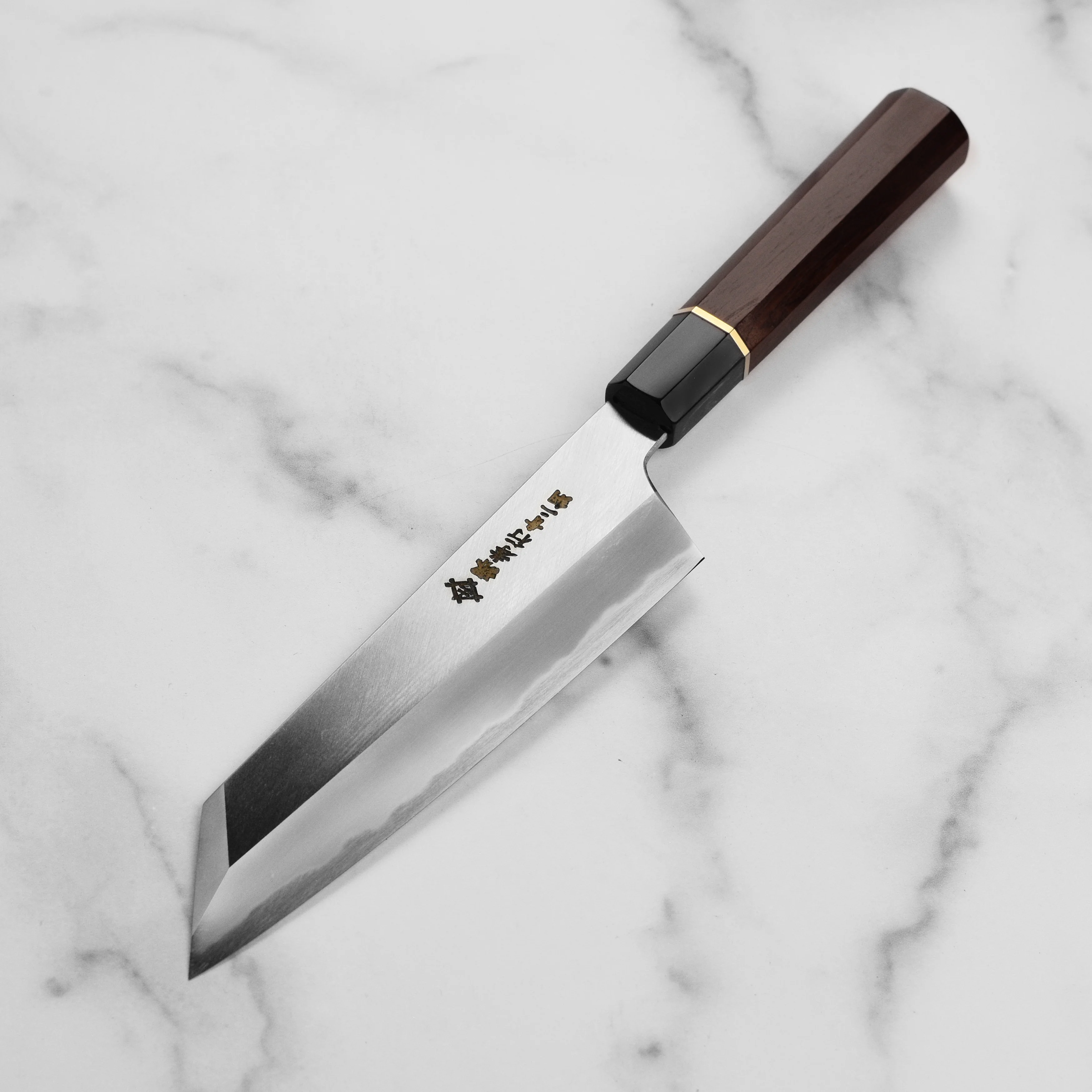 Takayuki x Itsuo Doi Homura SPAogami #2 7.7" Kengata Gyuto with Saya - Image 11