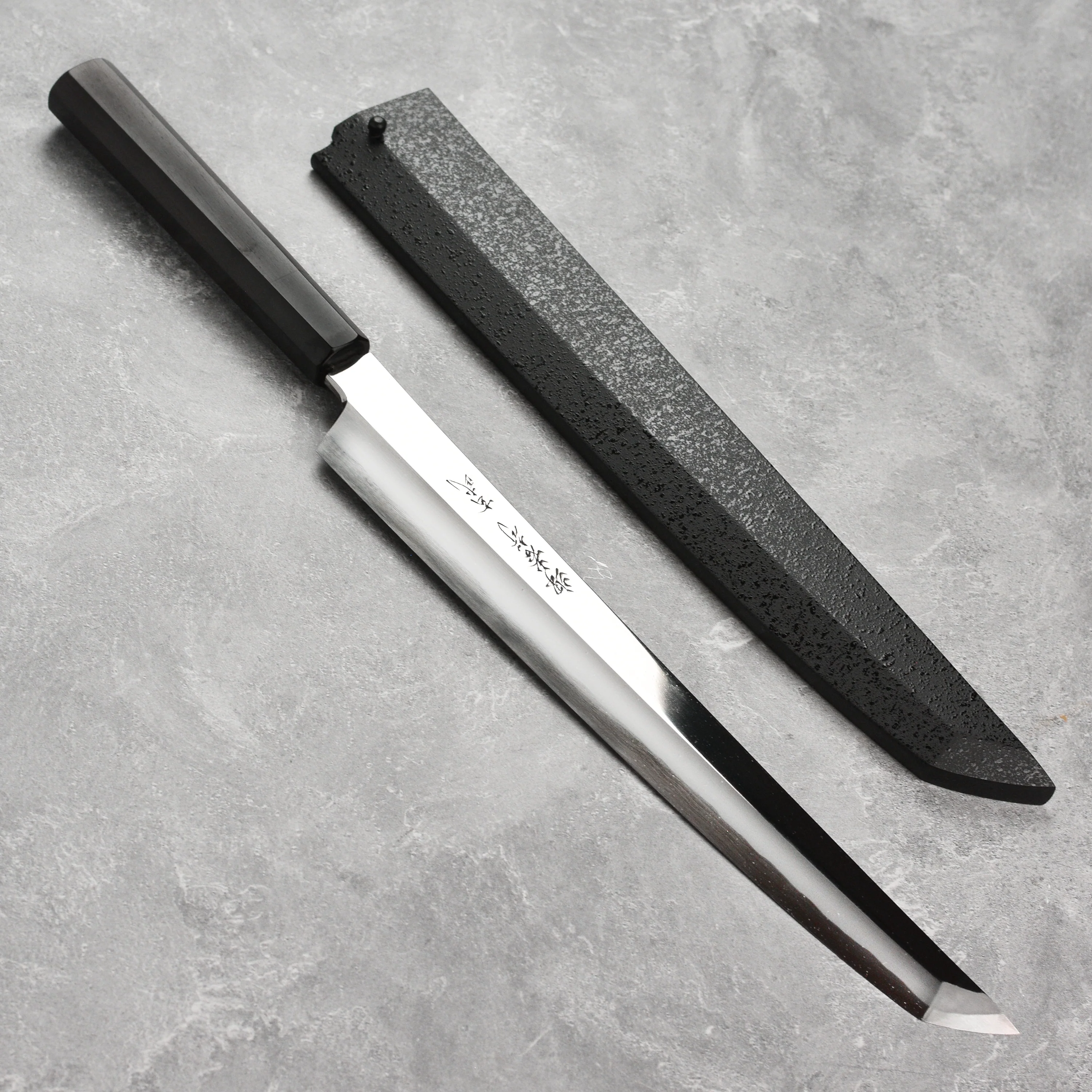 Takayuki x Itsuo Doi Genbu Aogami #2 Single-Bevel 11.8" Sakimaru Takohiki with Saya