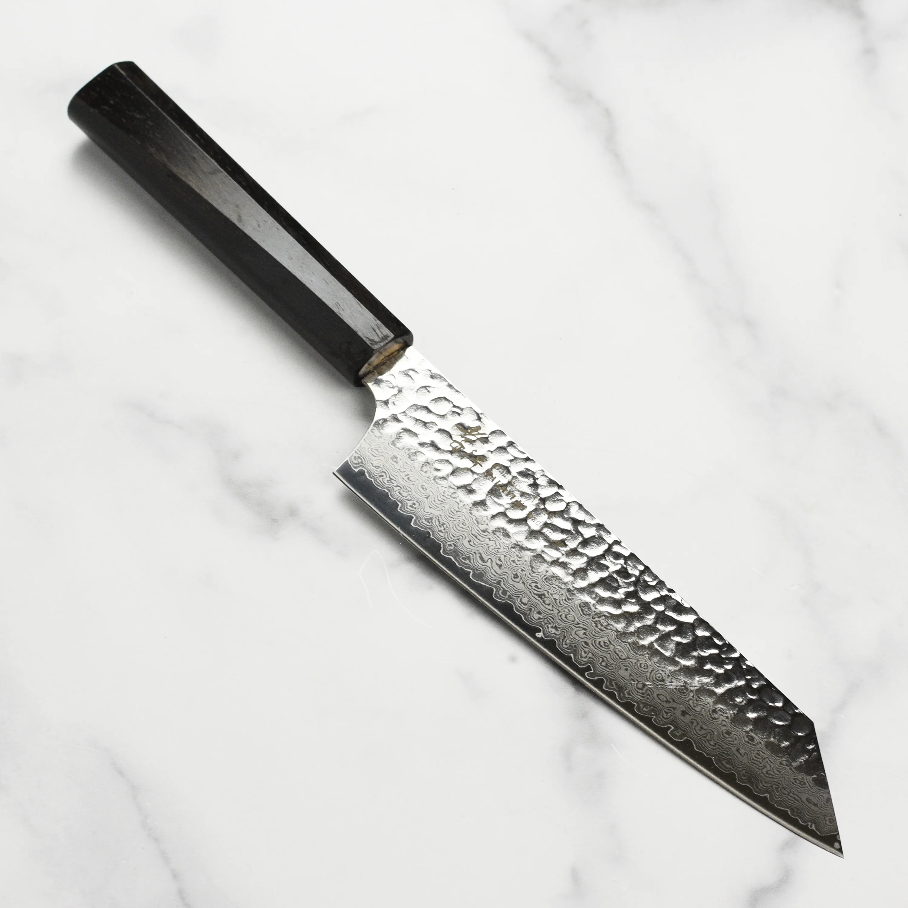Takayuki Tsuchime Damascus 7.5" Kiritsuke Gyuto with Ebony Handle