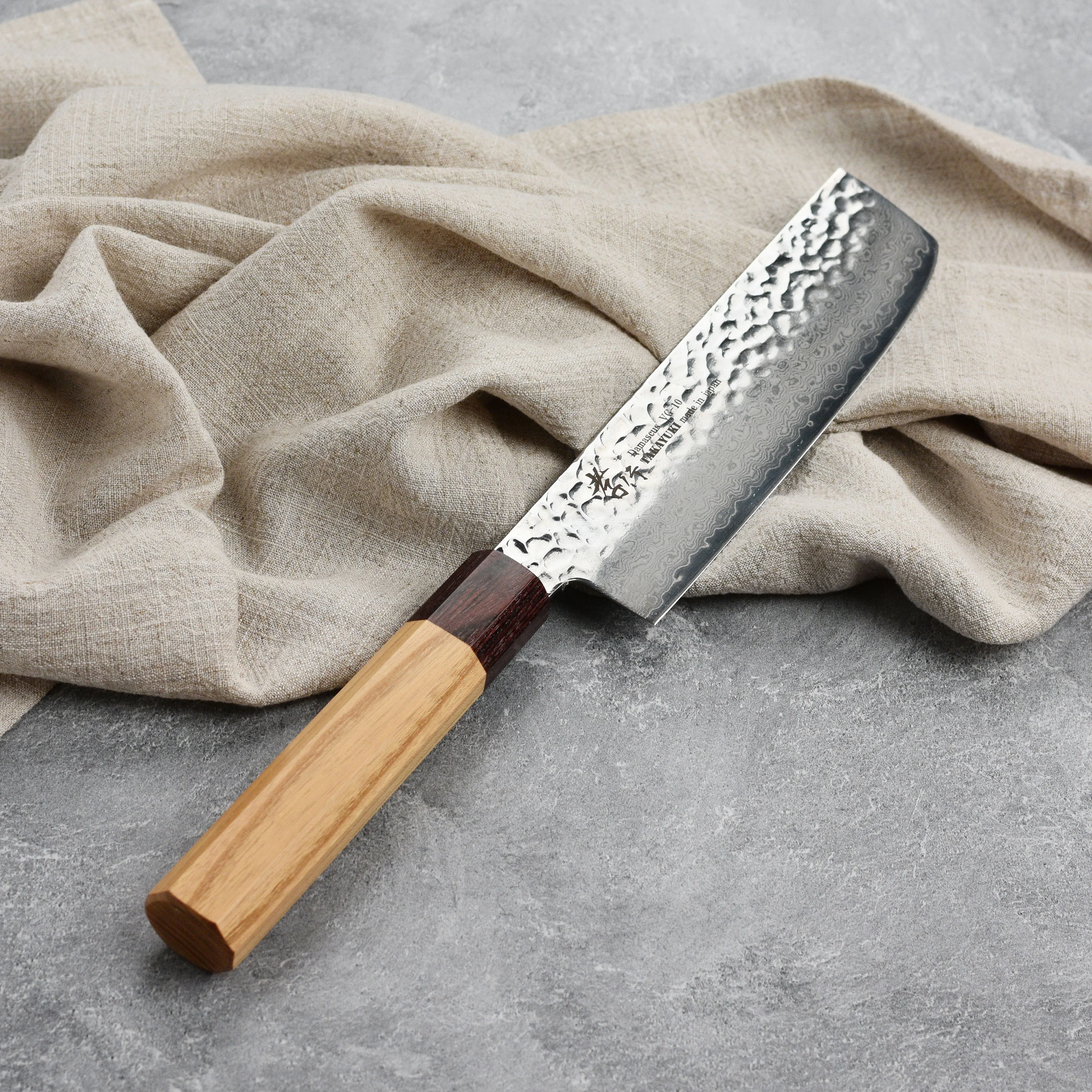 Takayuki Tsuchime Damascus 6.3" Nakiri - Image 13