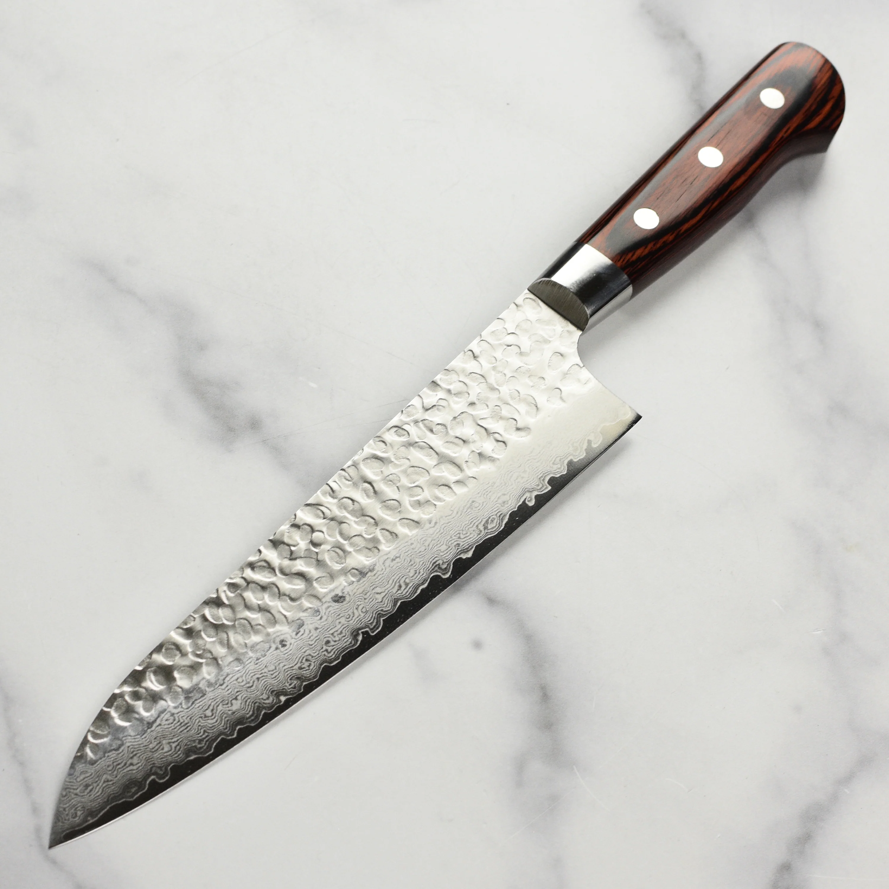 Takayuki Hammered Damascus 8.25" Gyuto - Image 6