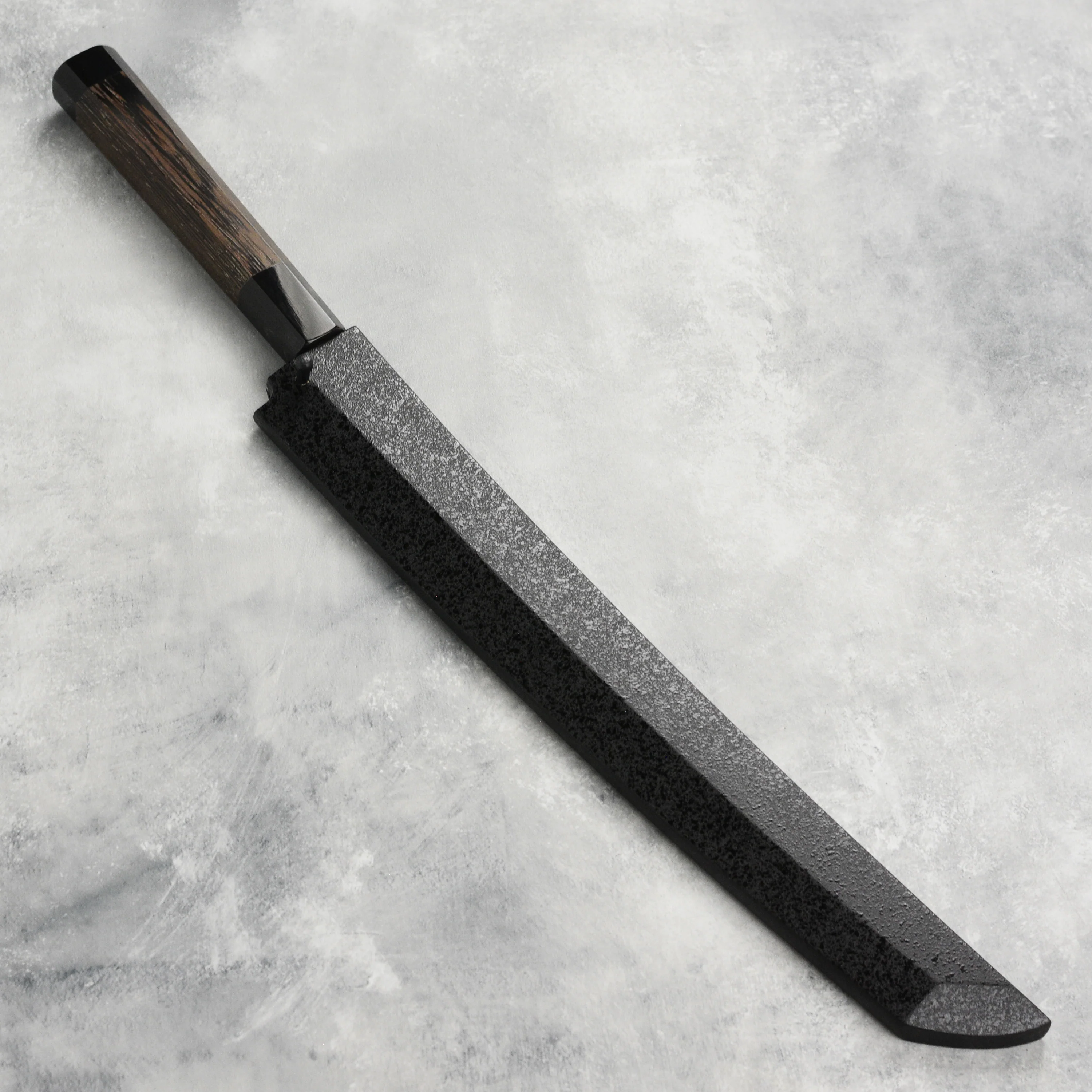 Takayuki Zangetsu Ginsan Single-Bevel 11.8" Sakimaru Takohiki with Saya - Image 8