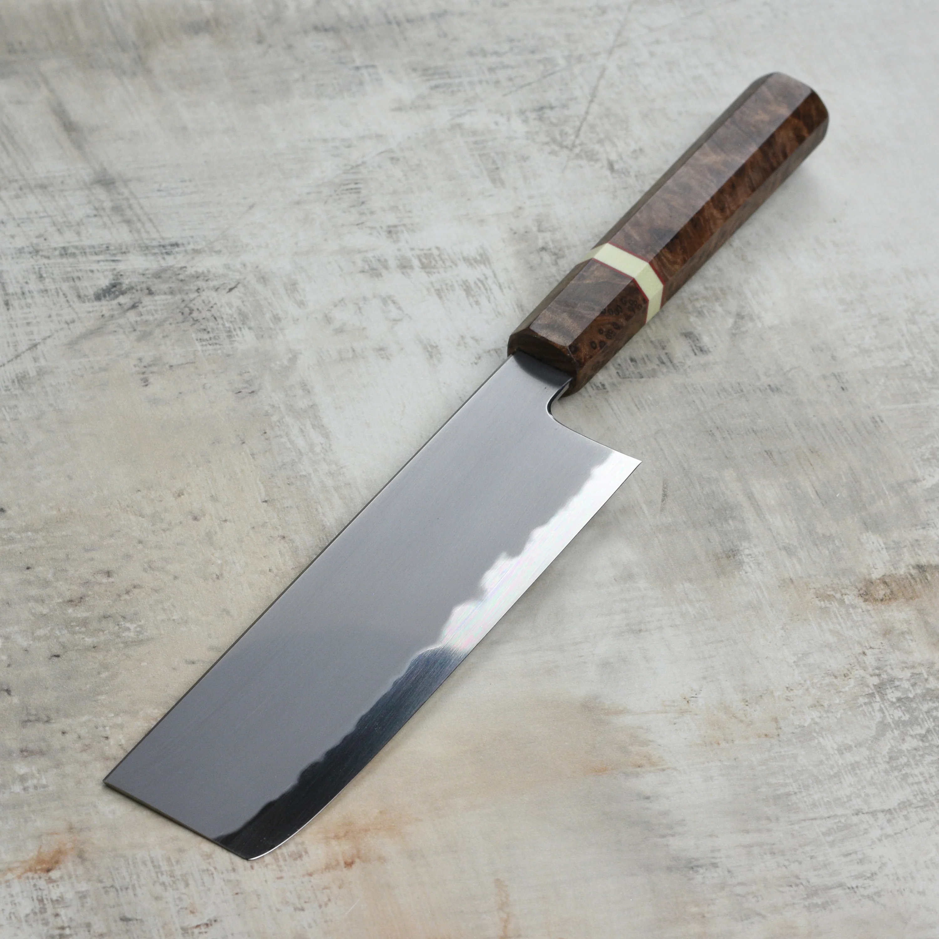 Tetsujin Aogami #2 So Kasumi 7" Nakiri, C+M Custom Handle - Image 3