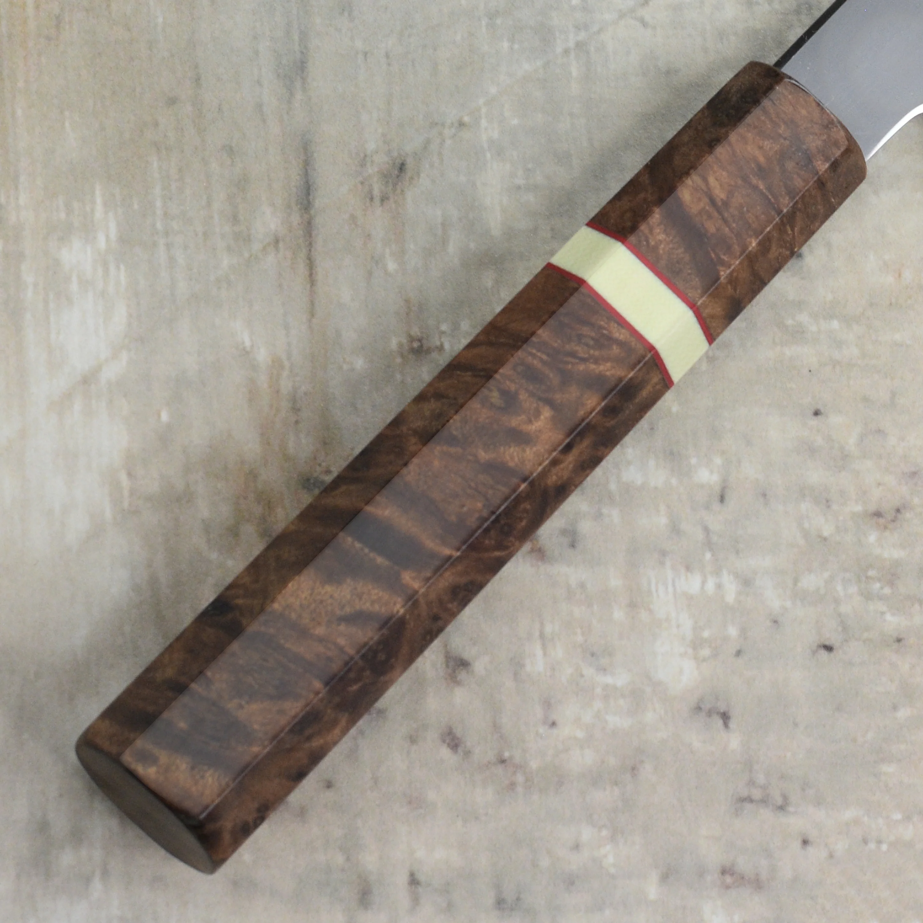 Tetsujin Aogami #2 So Kasumi 7" Nakiri, C+M Custom Handle - Image 6