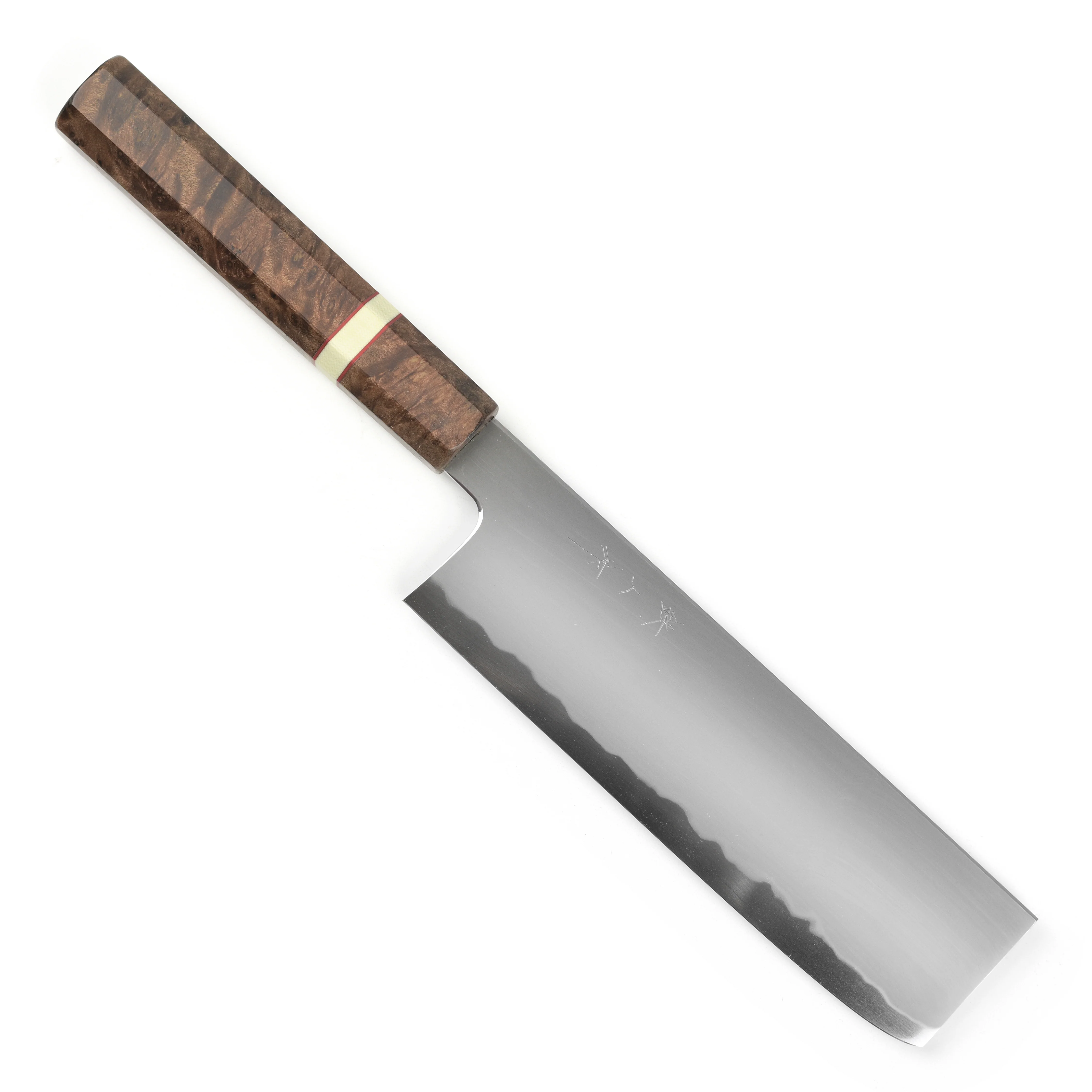 Tetsujin Aogami #2 So Kasumi 7" Nakiri, C+M Custom Handle - Image 9