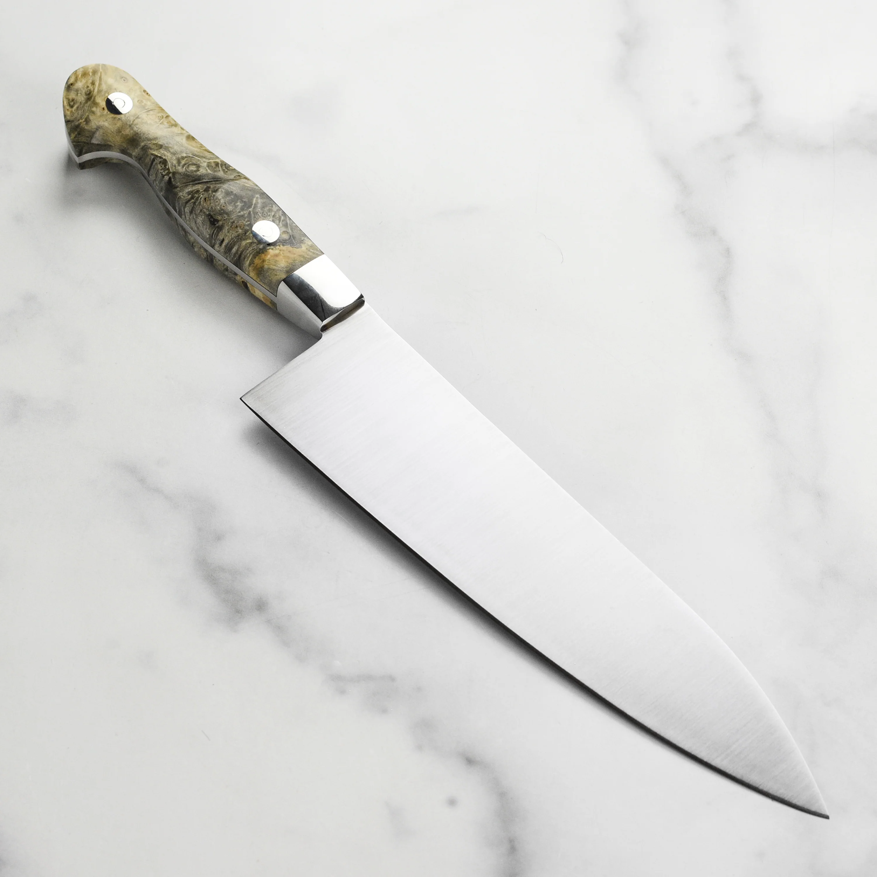Town Cutler Classic AEB-L 8.5" Chef's Knife with Leather Sheath - Image 6