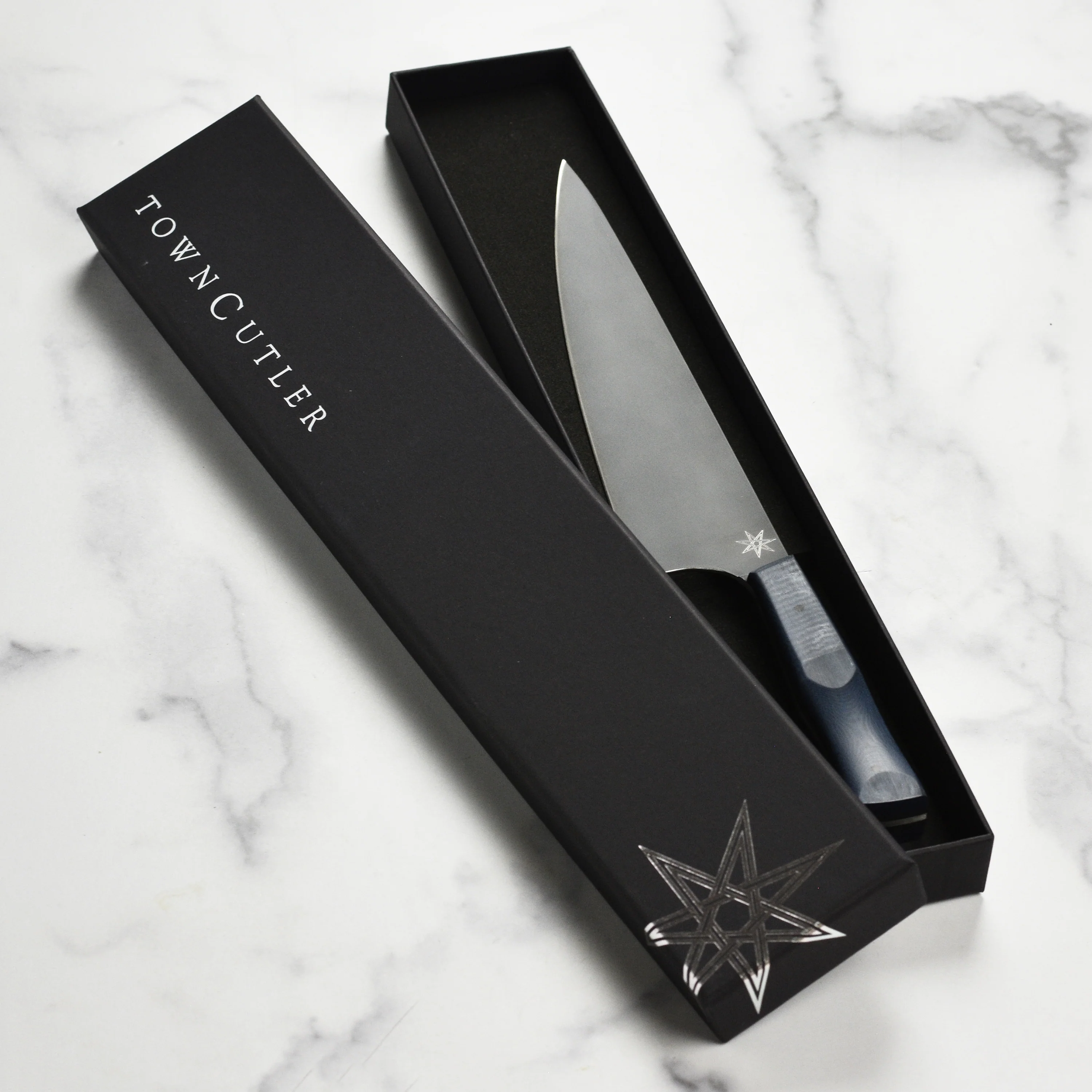 Town Cutler eXo Blue 8.5" Chef's Knife - Image 5