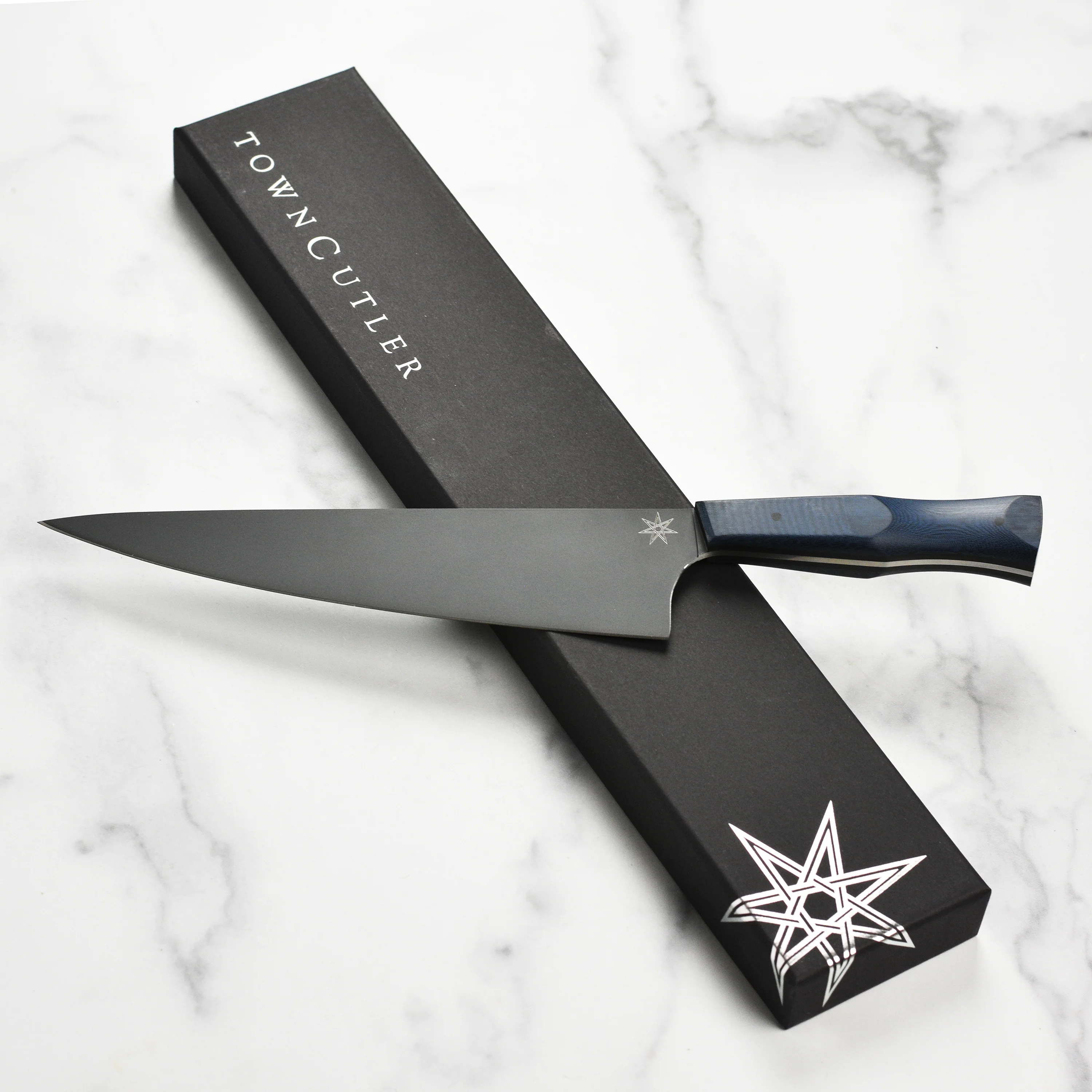 Town Cutler eXo Blue 8.5" Chef's Knife - Image 7
