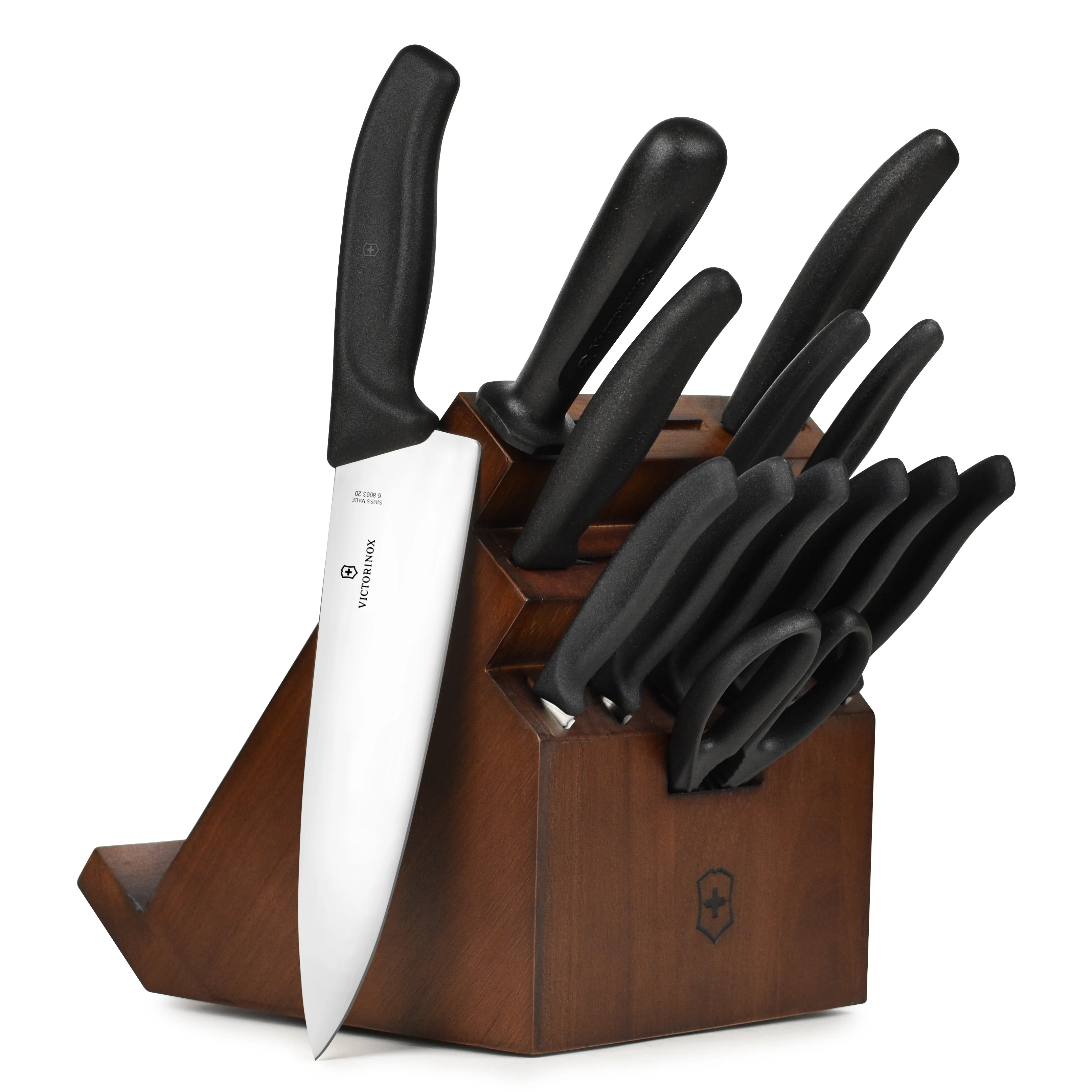 Victorinox Swiss Classic 14 Piece Walnut Swivel Knife Block Set - Image 7