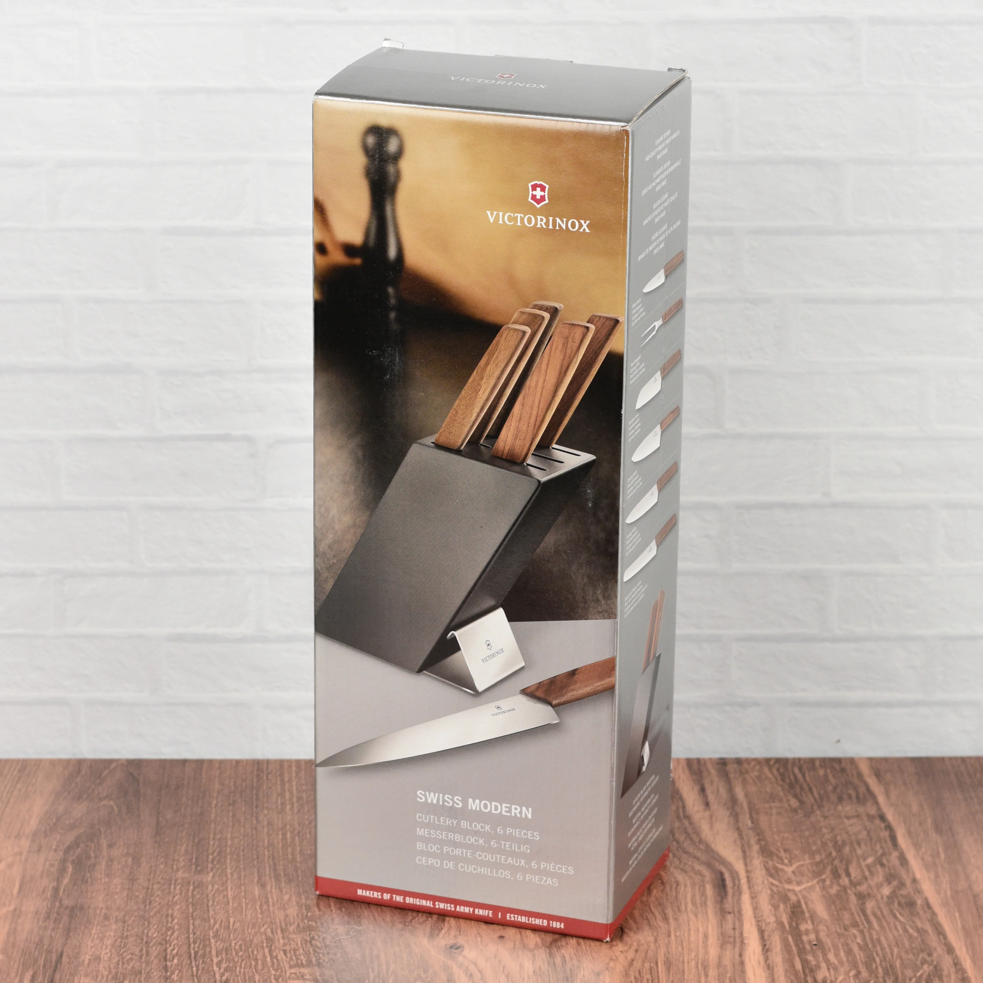 Victorinox Swiss Modern Wood 7 Piece Knife Block Set - Image 12
