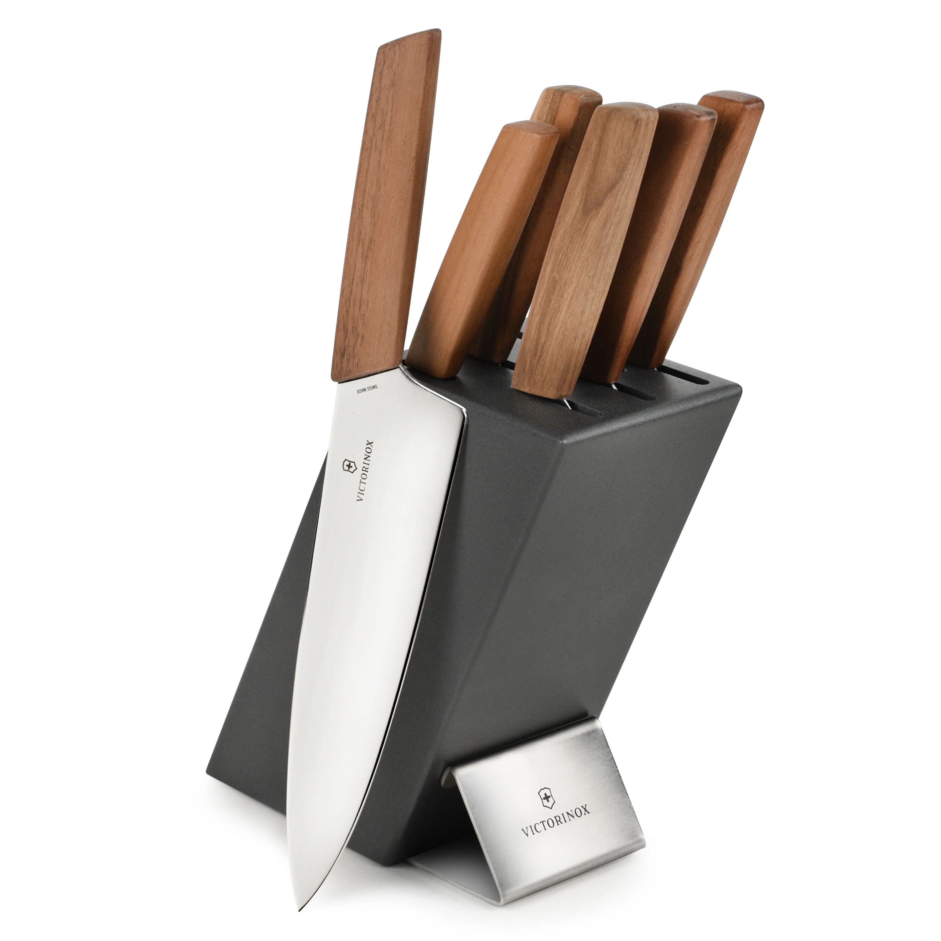 Victorinox Swiss Modern Wood 7 Piece Knife Block Set - Image 7