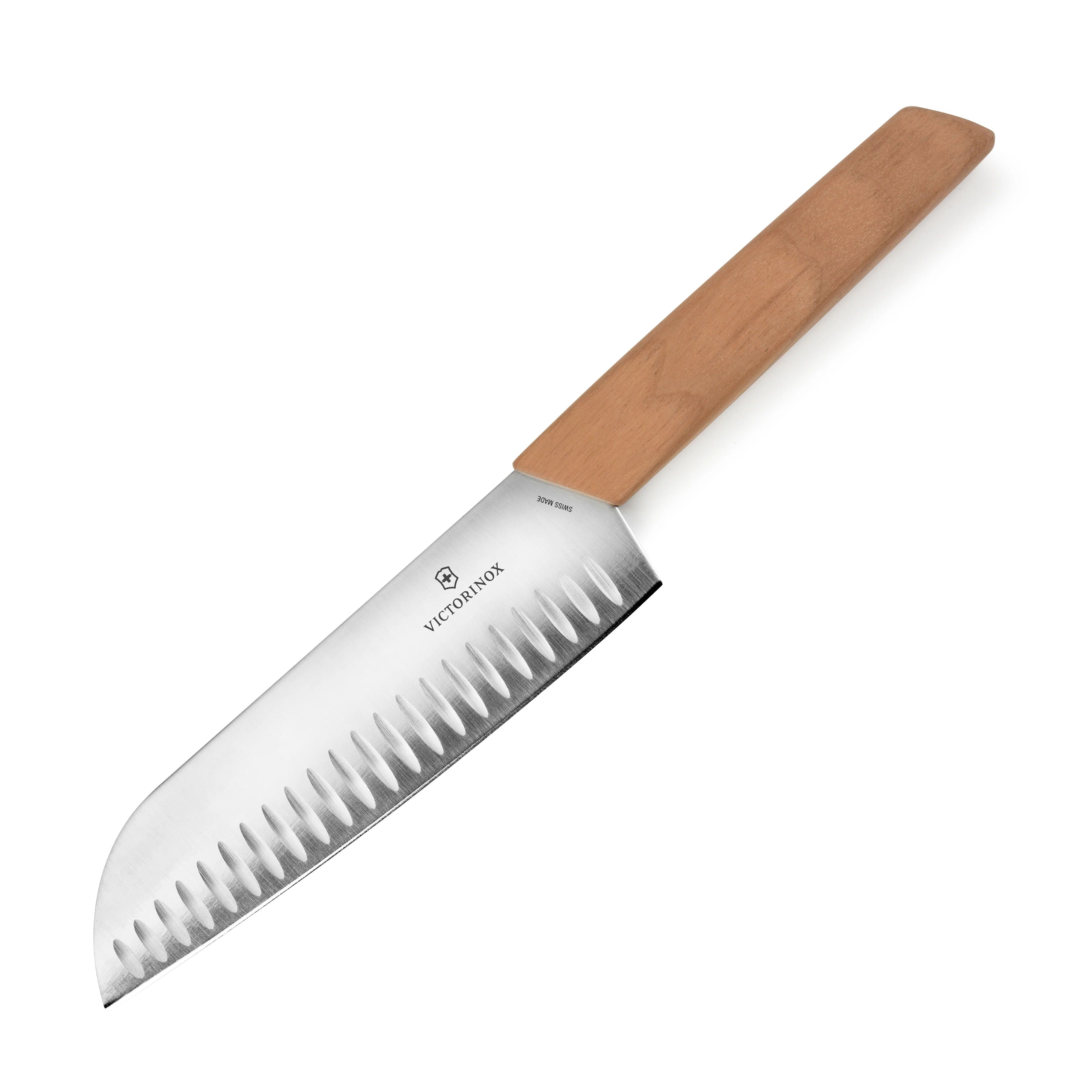 Victorinox Swiss Modern Wood 7" Hollow Edge Santoku Knife - Image 5