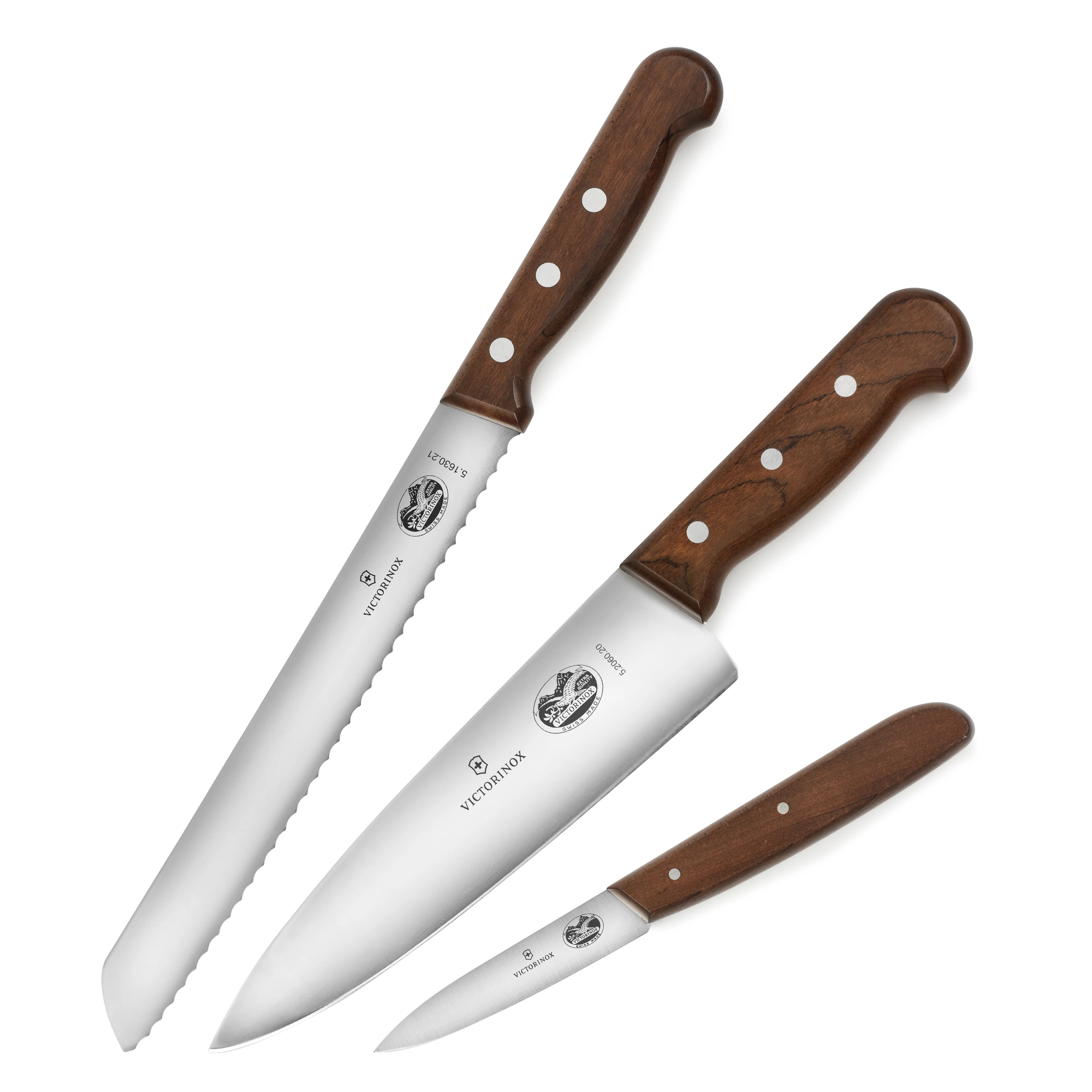 Victorinox Wood 3 Piece Knife Set - Image 4