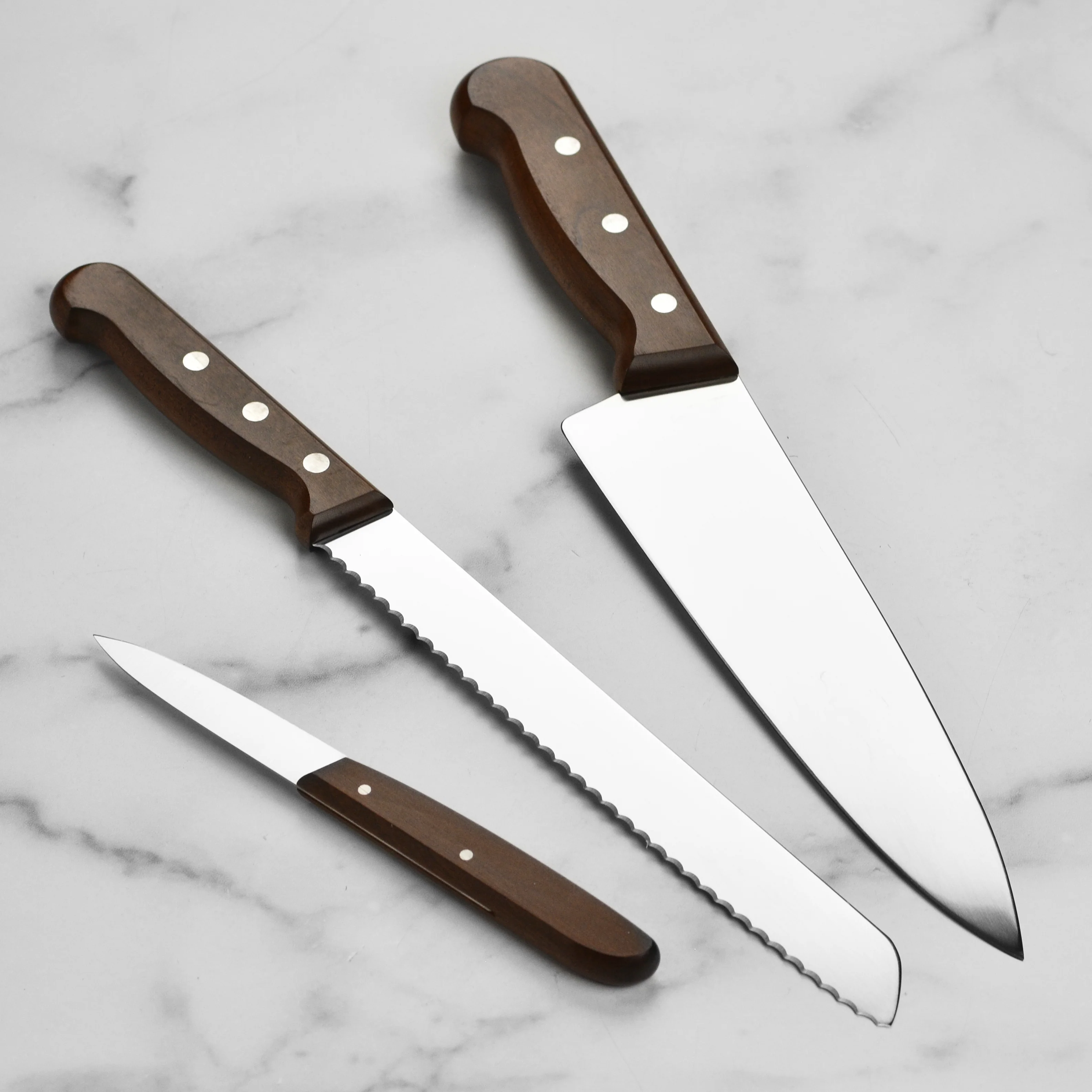 Victorinox Wood 3 Piece Knife Set - Image 6
