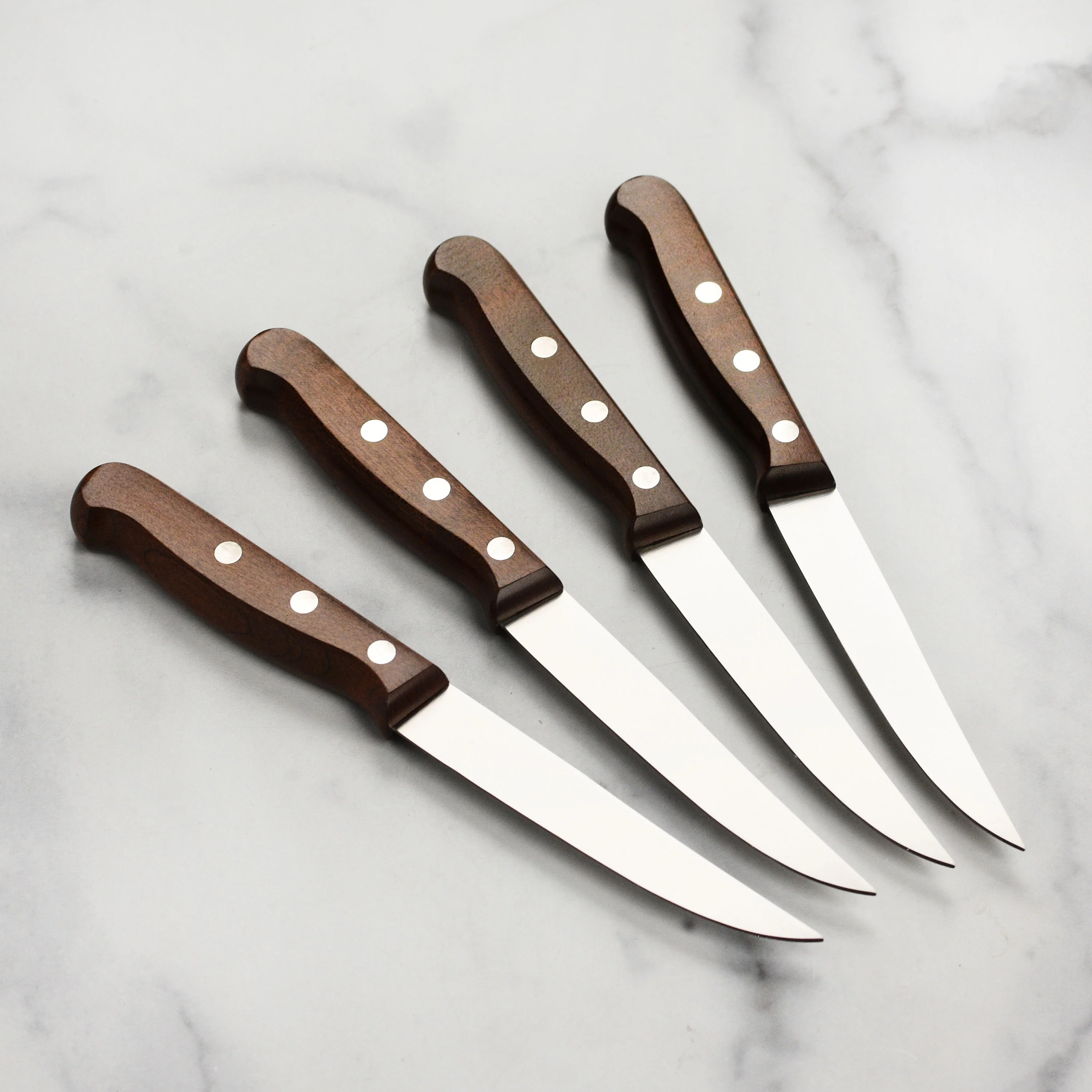 Victorinox Wood 4 Piece Fine Edge Steak Knife Set - Image 5