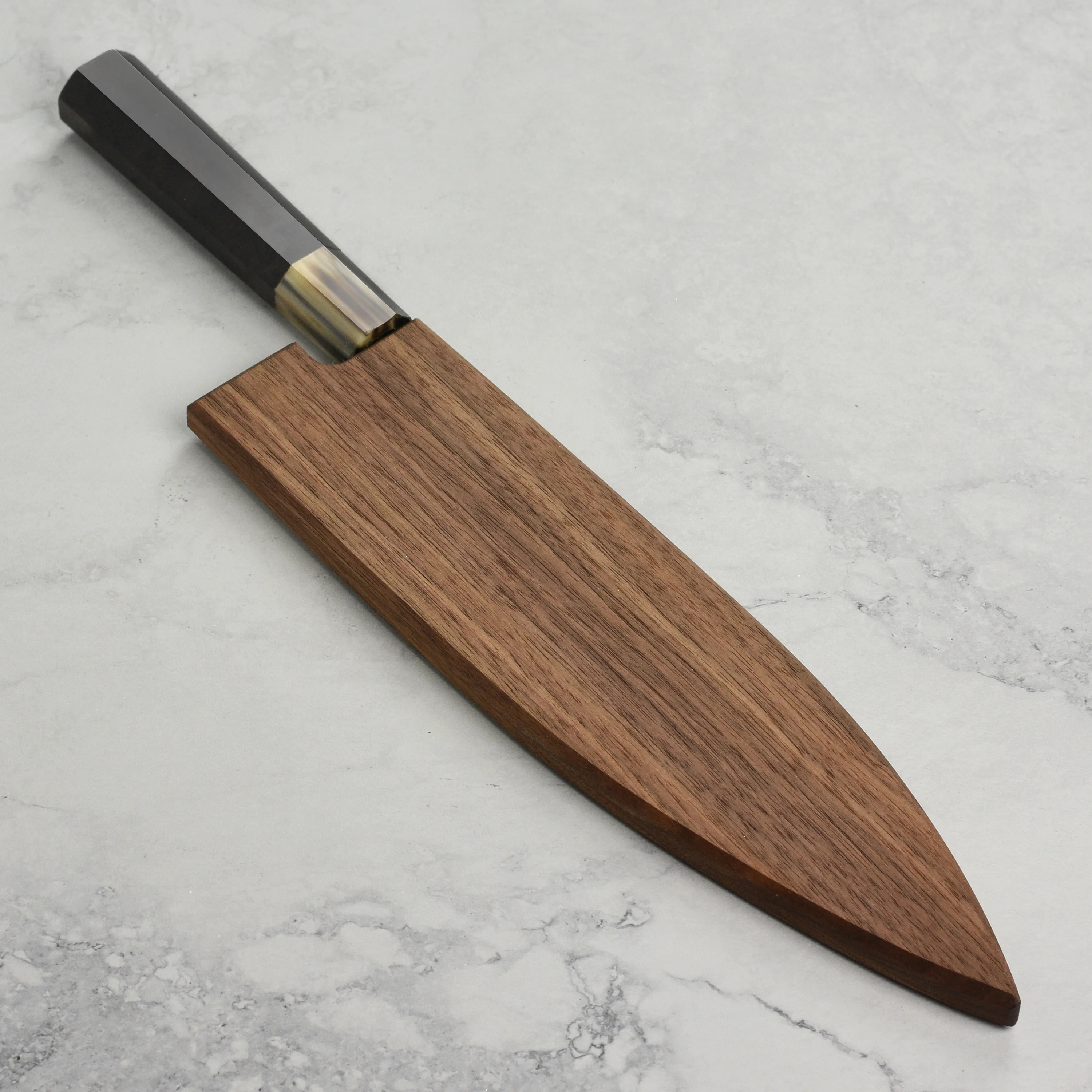 Walnut Magnetic Saya for 9.4" Gyuto - Image 2