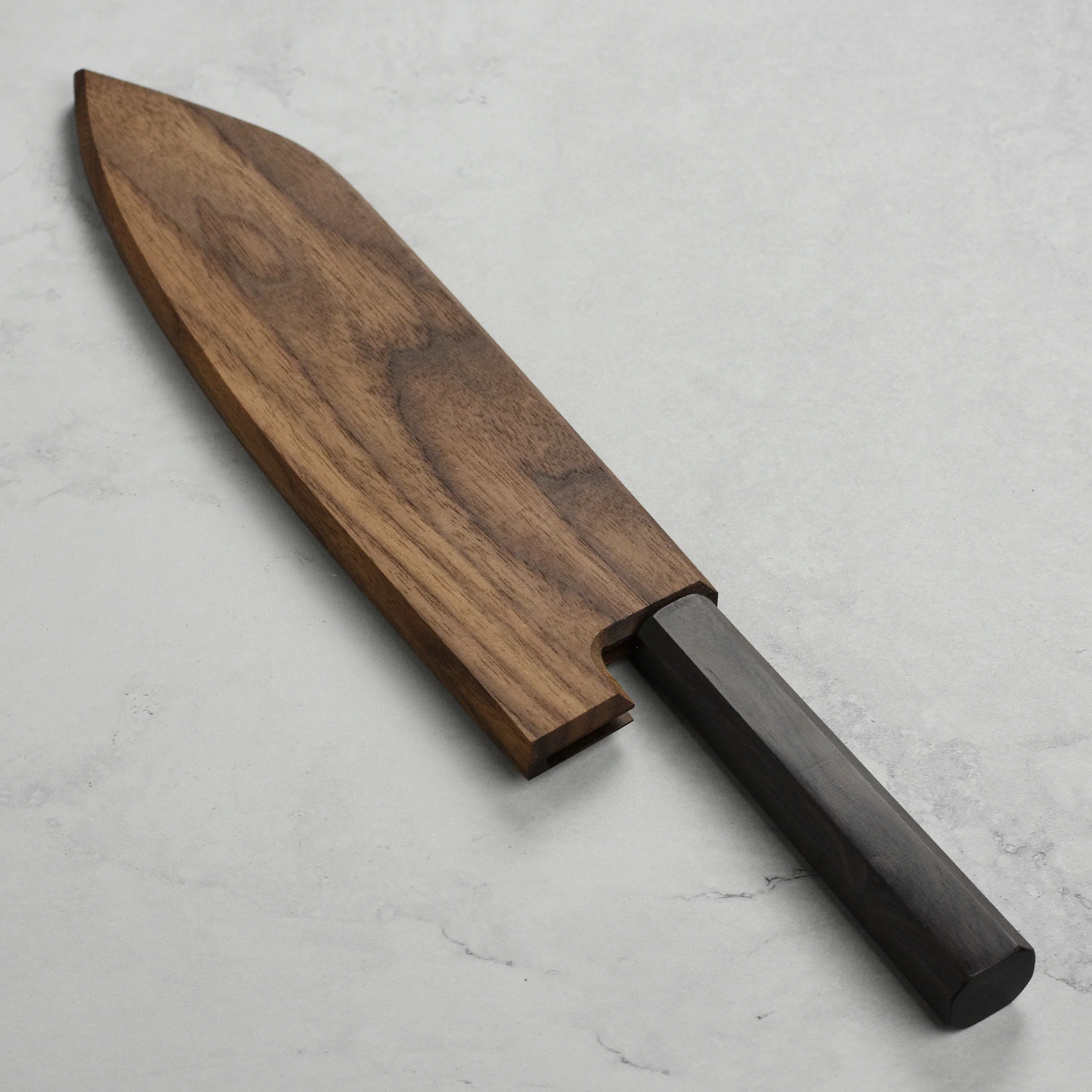 Walnut Magnetic Saya for 8.25" Kiritsuke - Image 5