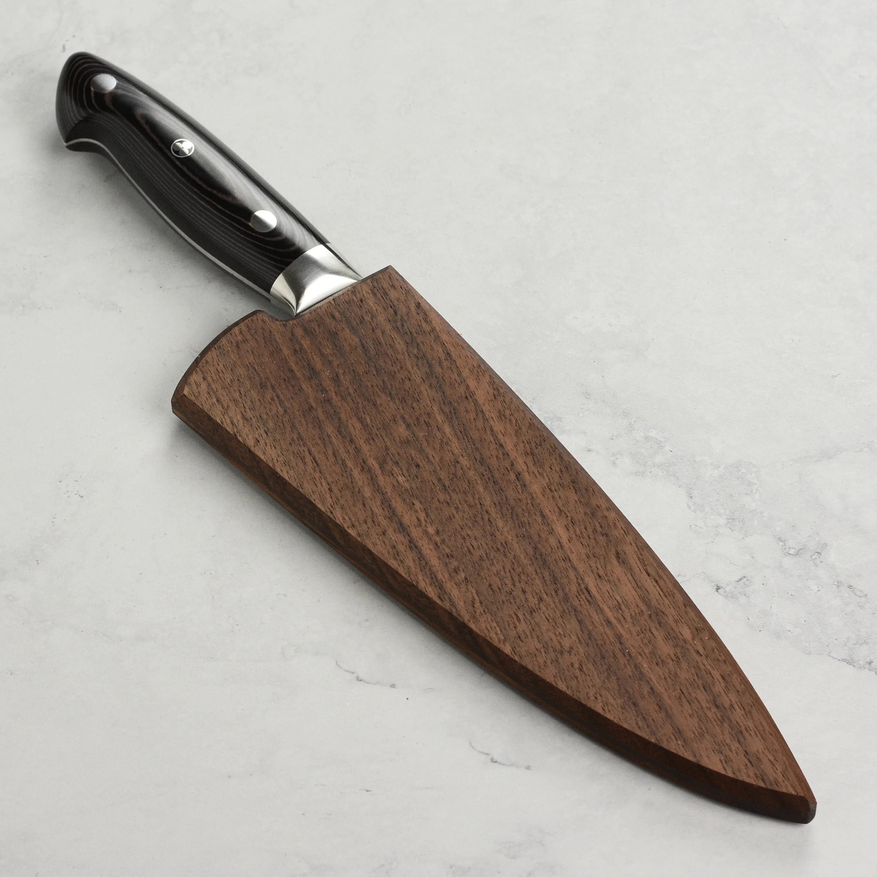 Walnut Magnetic Saya for Kramer 8" Chef's Knife - Image 2