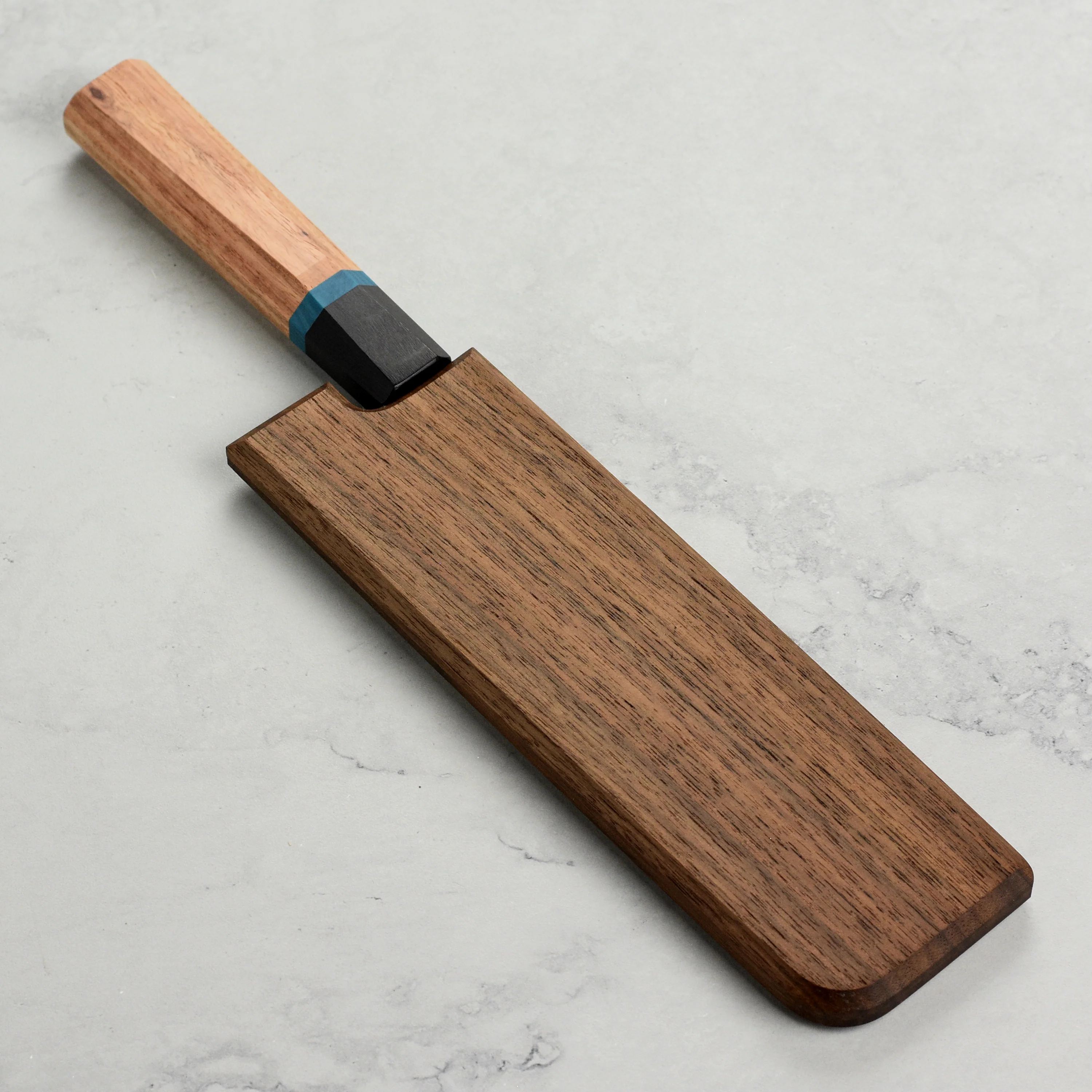 Walnut Magnetic Saya for 7" Nakiri - Image 2