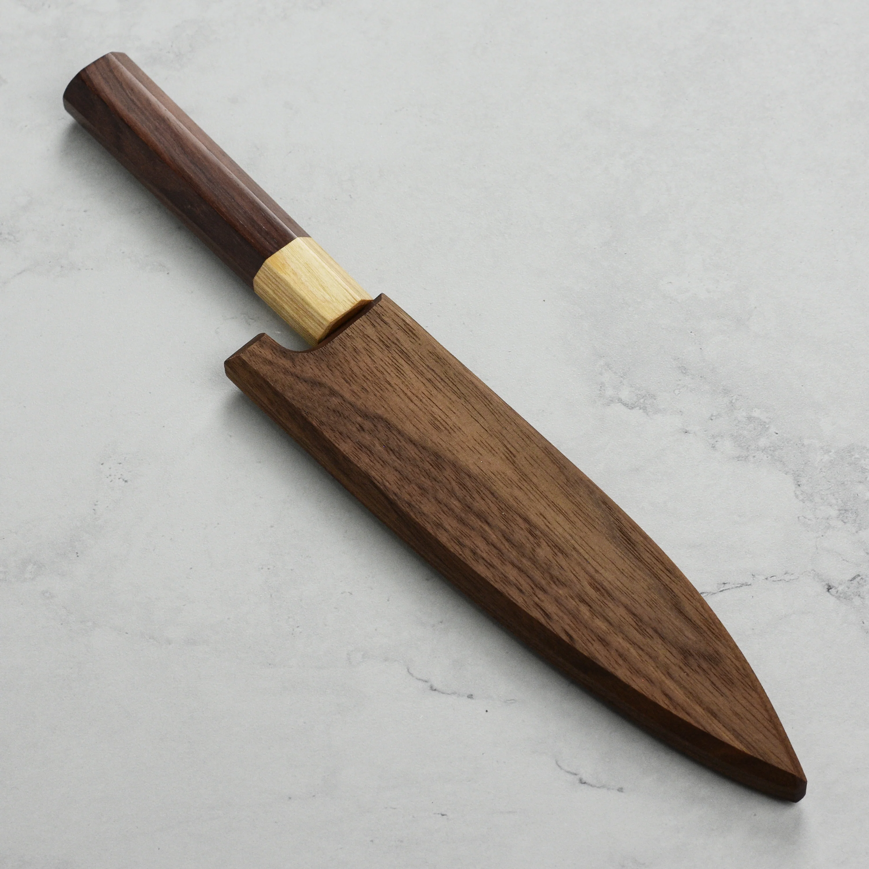 Walnut Magnetic Saya for 5.9" Petty - Image 2