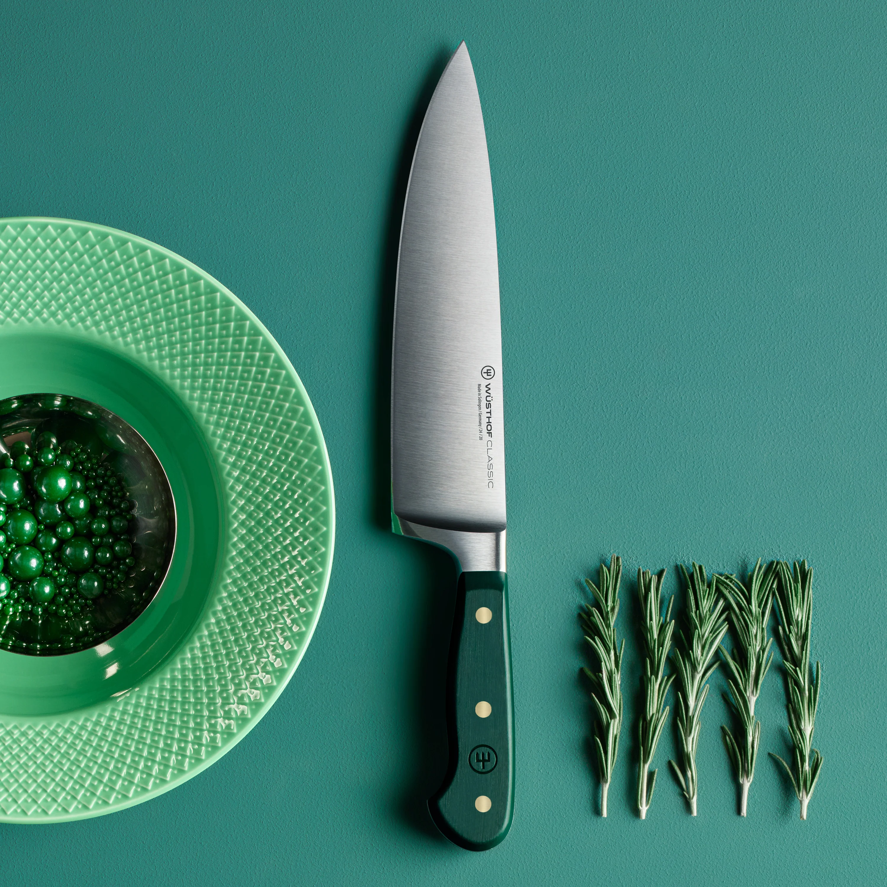 Wusthof Classic Fresh Rosemary 8" Chef's Knife - Image 3