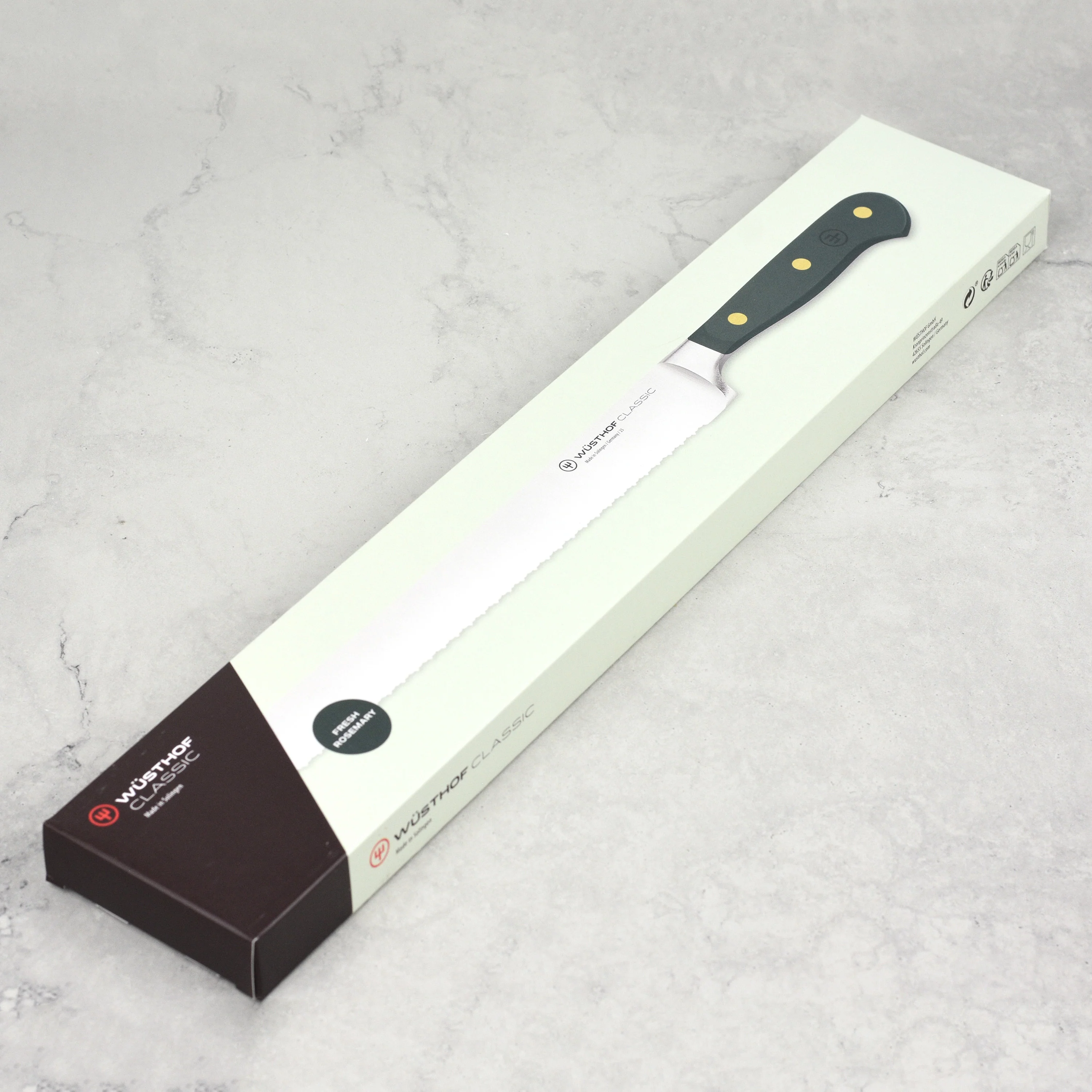 Wusthof Classic Fresh Rosemary 9" Double Serrated Bread Knife - Image 4
