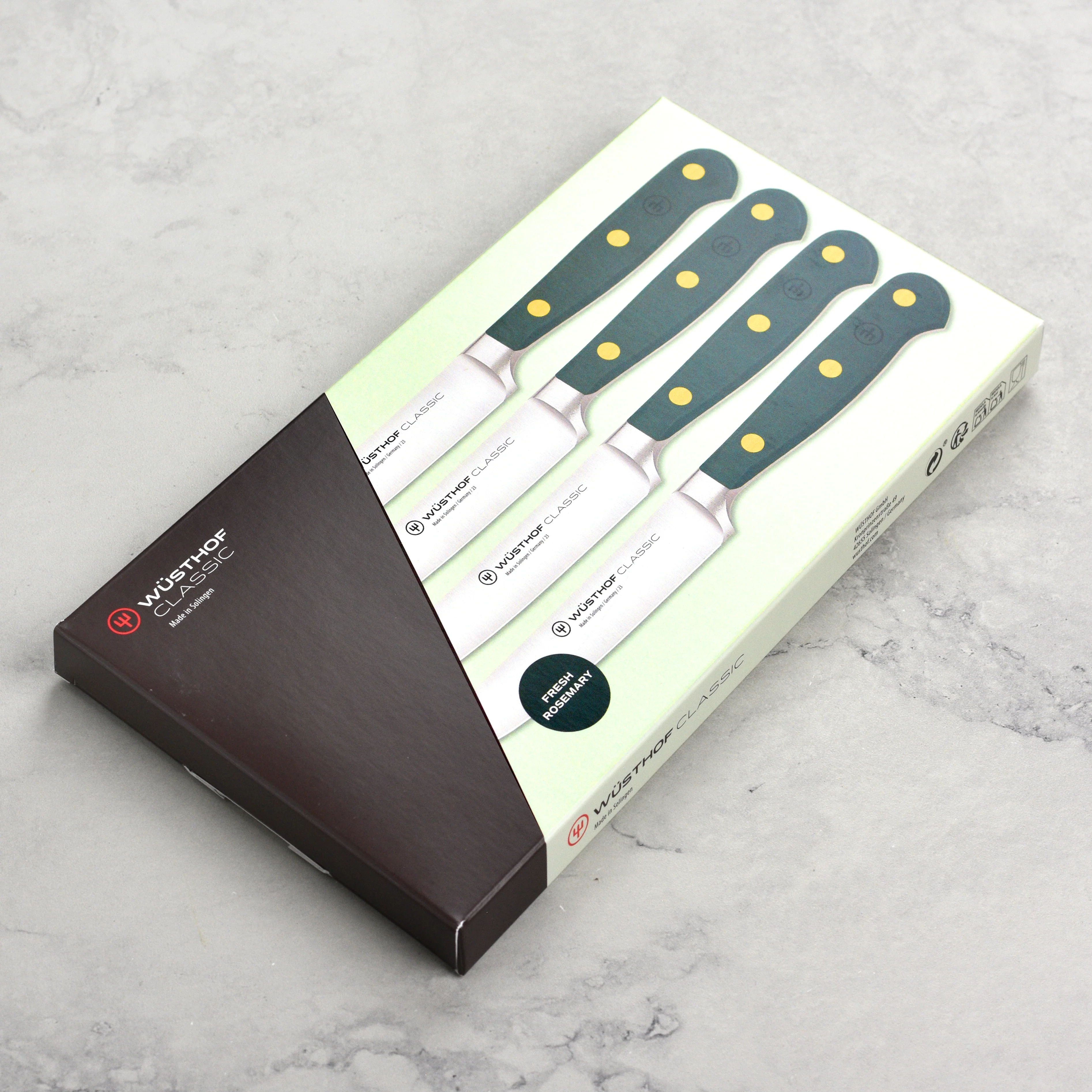 Wusthof Classic Fresh Rosemary 4 Piece Steak Knife Set - Image 4
