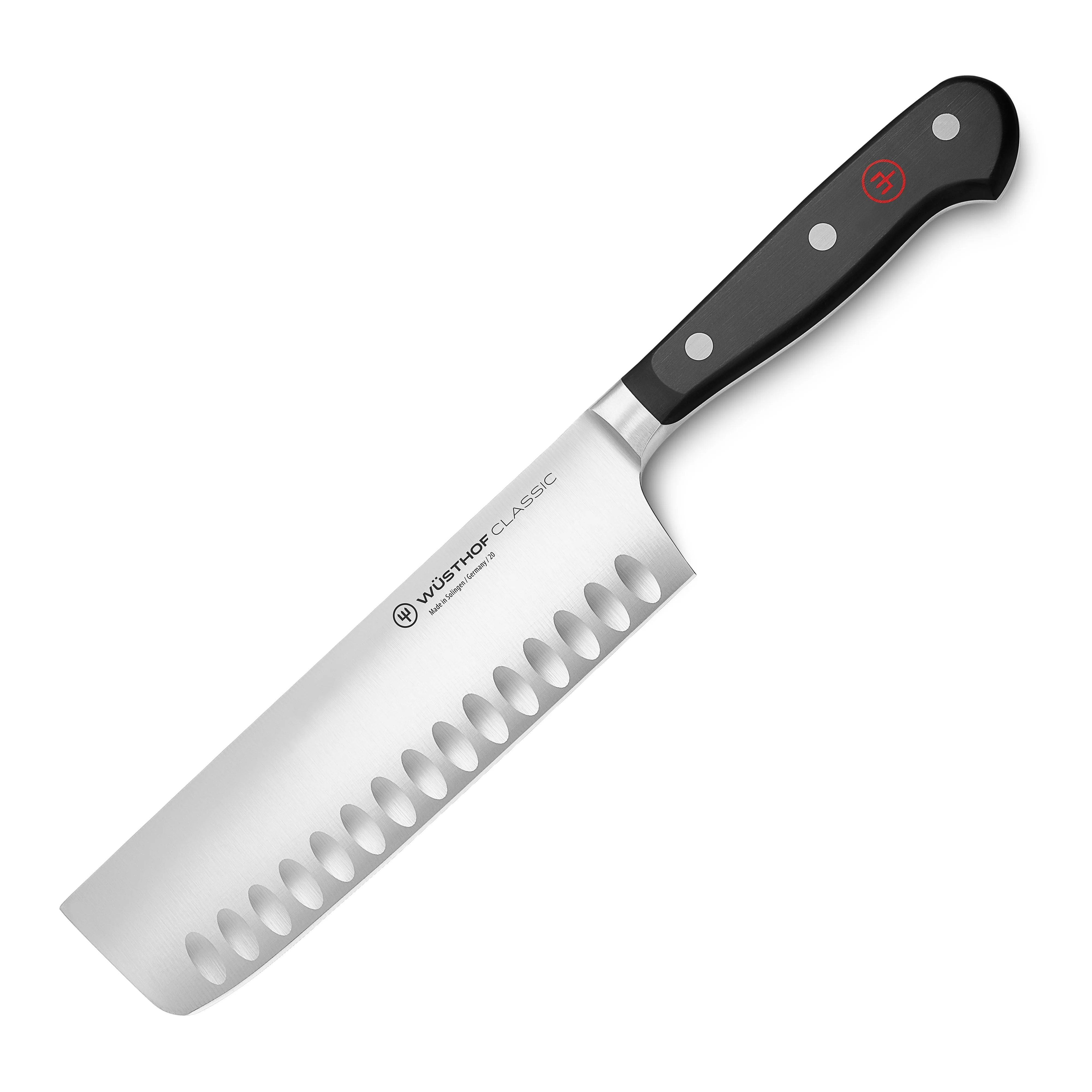 Wusthof Classic 7" Hollow Edge Nakiri Knife - Image 4