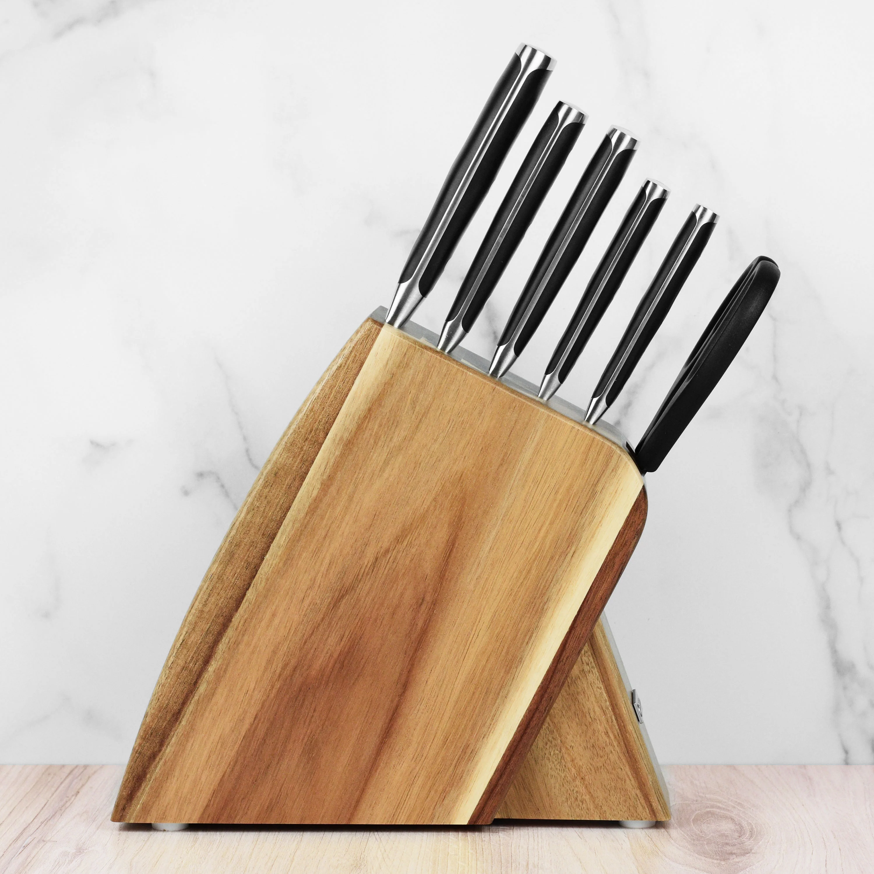 Wusthof Classic Ikon 7 Piece Acacia Slim Knife Block Set - Image 7